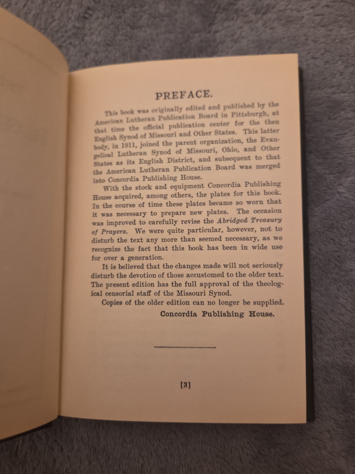 Abridged Treasury of Prayers : An Epitome from the Larger Gebetsschatz 1939
