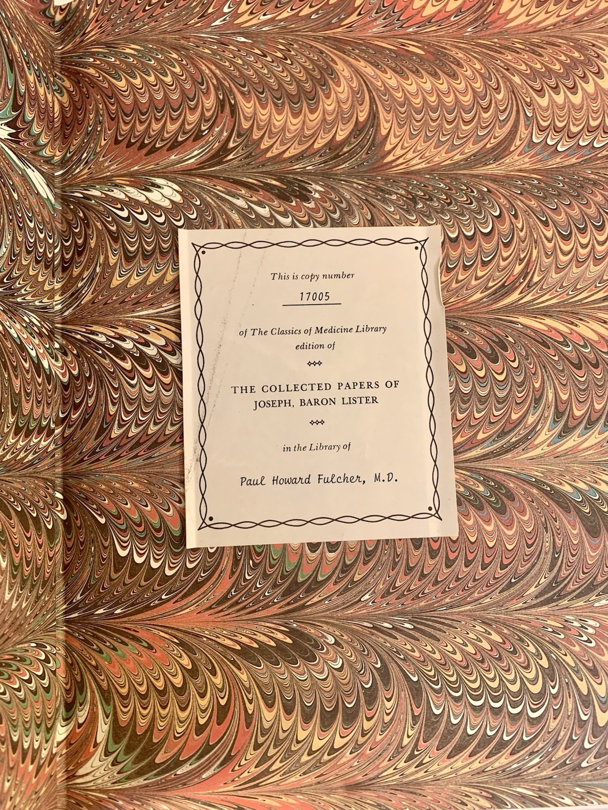 2 Vol COLLECTED PAPERS OF JOSEPH BARON LISTER Classic of Medicine 1979 Near Mint
