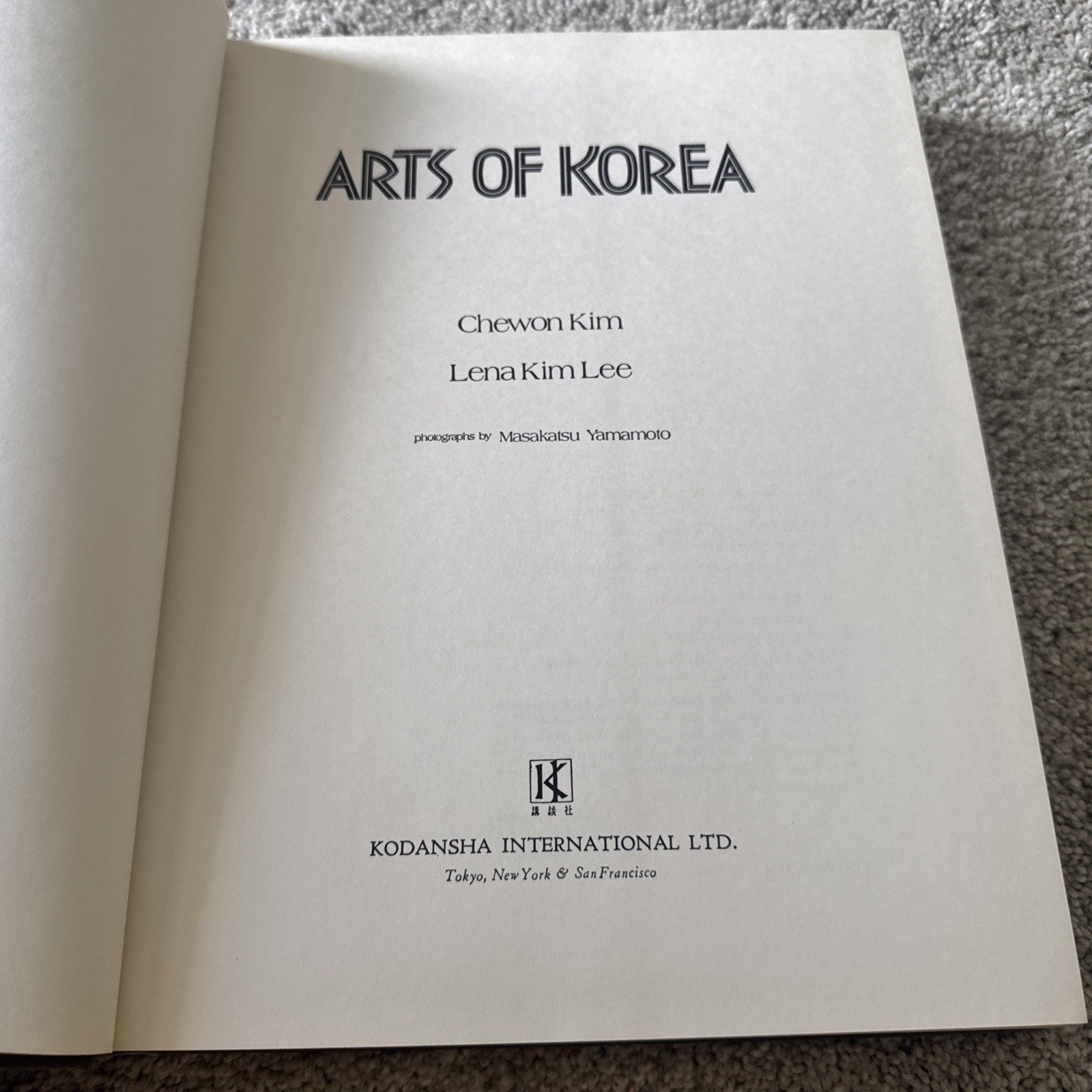 Arts of Korea by L. Kim Lee and Chewon Kim (1974, Hardcover)