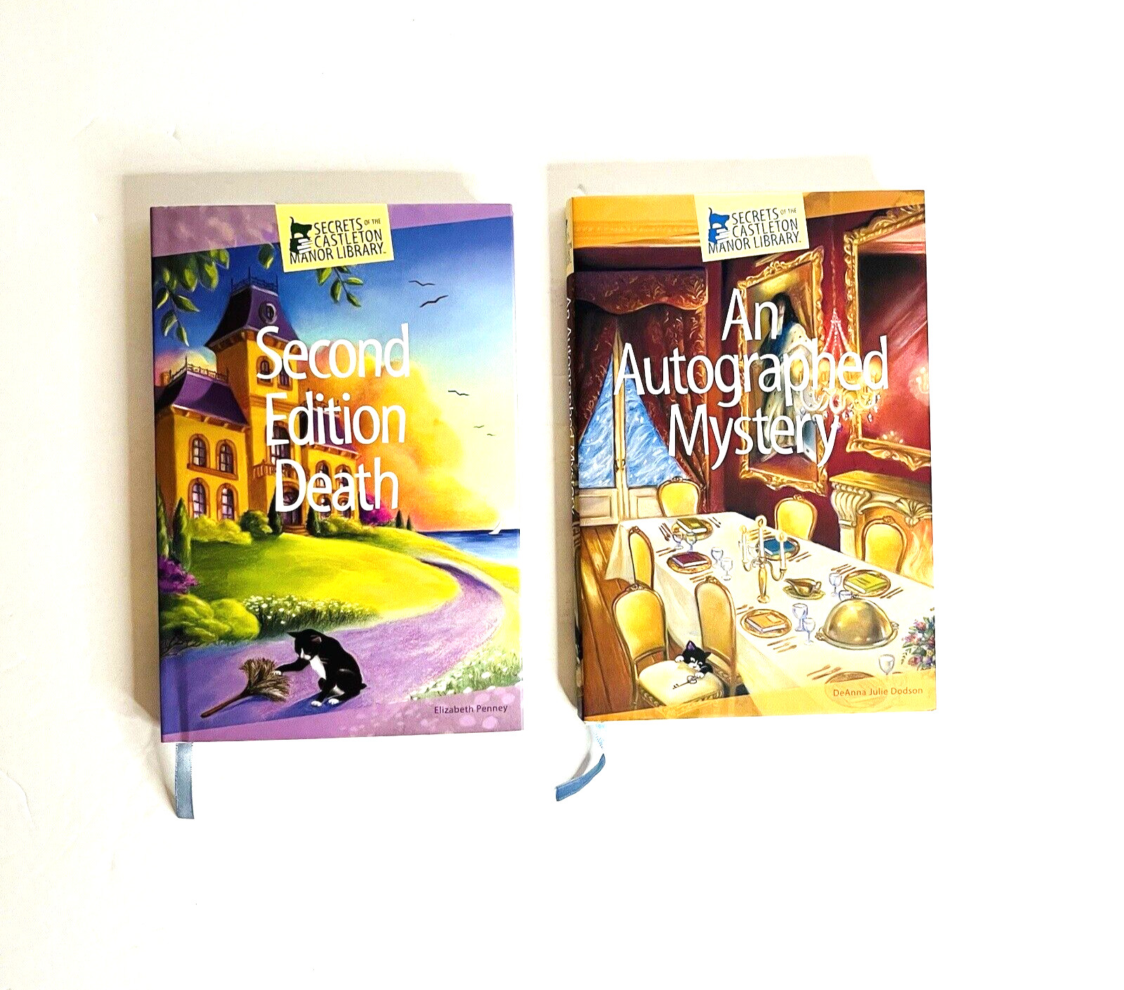 Secrets of the Castleton Manor Library Autographed Mystery Lot of 4 Books