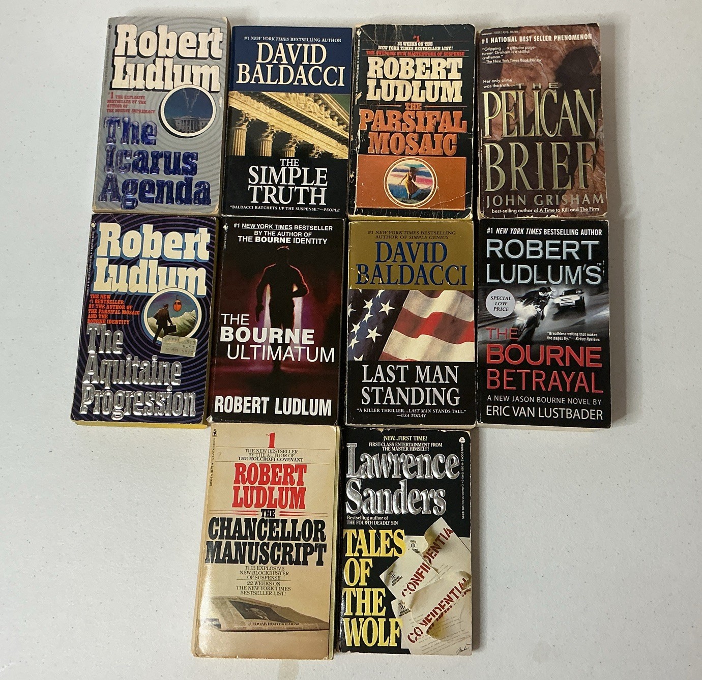 Vintage Paperback Mystery, Crime, Thriller, Sci-Fi Books Lot Of 20 ~ ACCEPTABLE