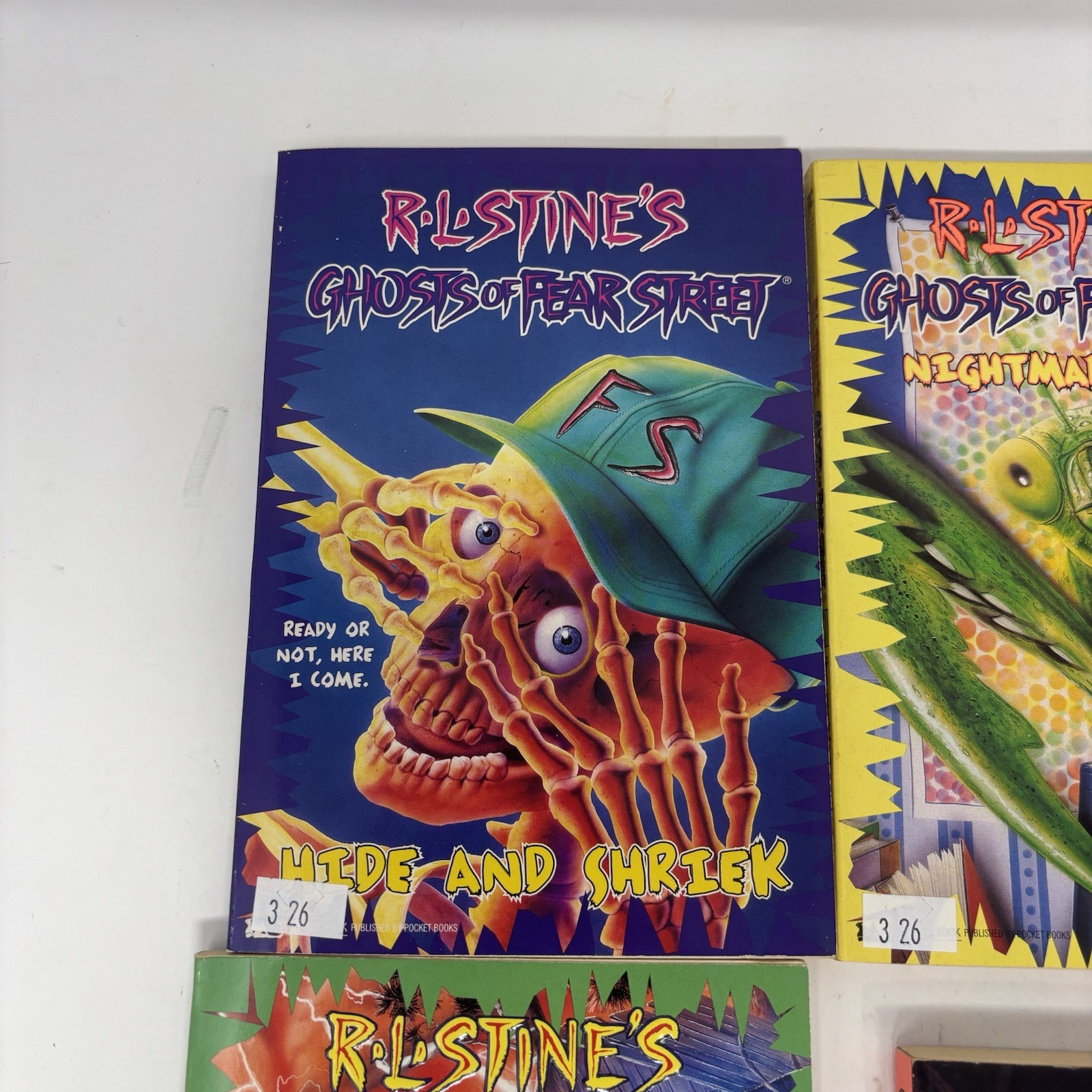 Goosebumps R. L. Stine Lot Of 6 Vintage 1990s Embossed KIDCORE READ DESCRIPTION