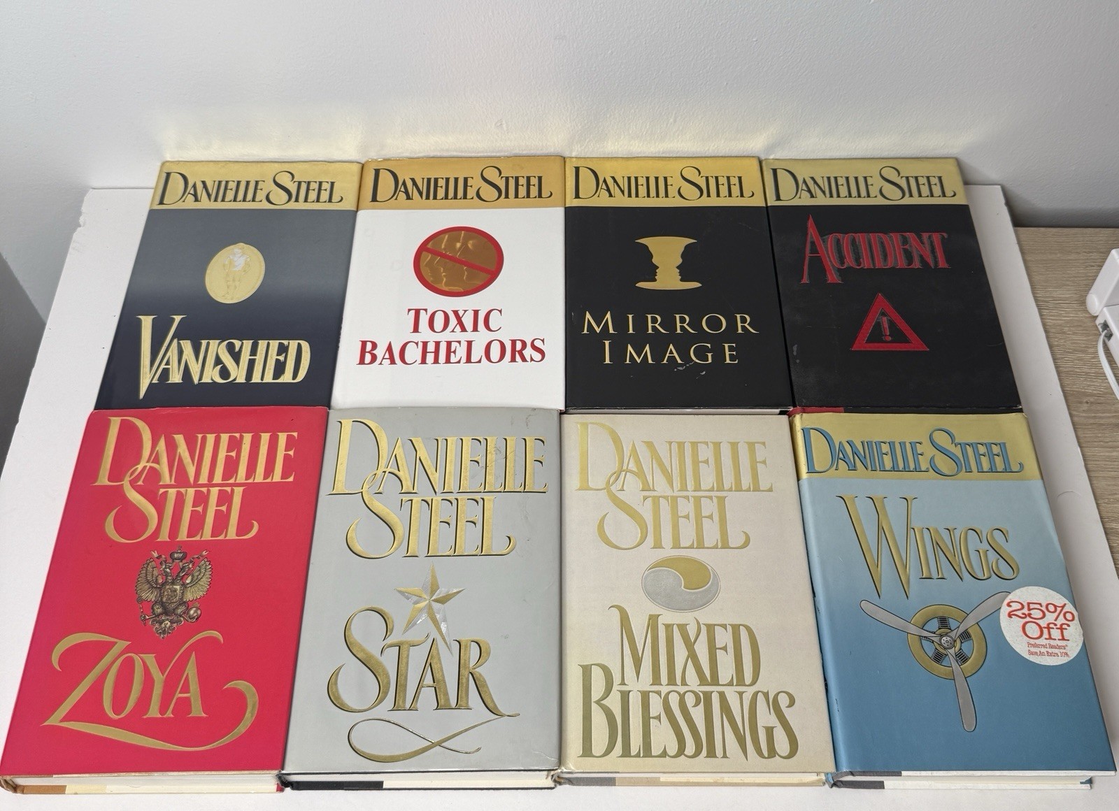 Danielle Steel First Printing Hardcover Books Lot of 8 Novels with Dusk Jacket