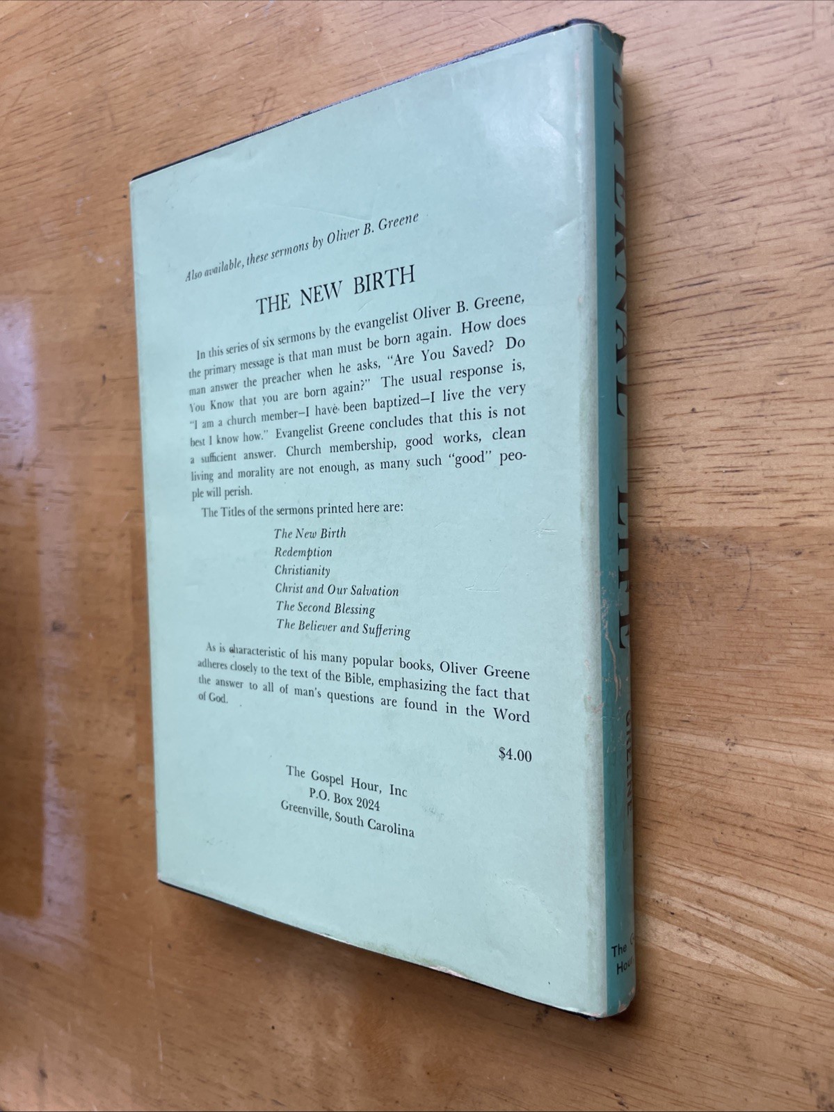 ETERNAL LIFE – FIRST EDITION 1967 – OLIVER B. GREENE