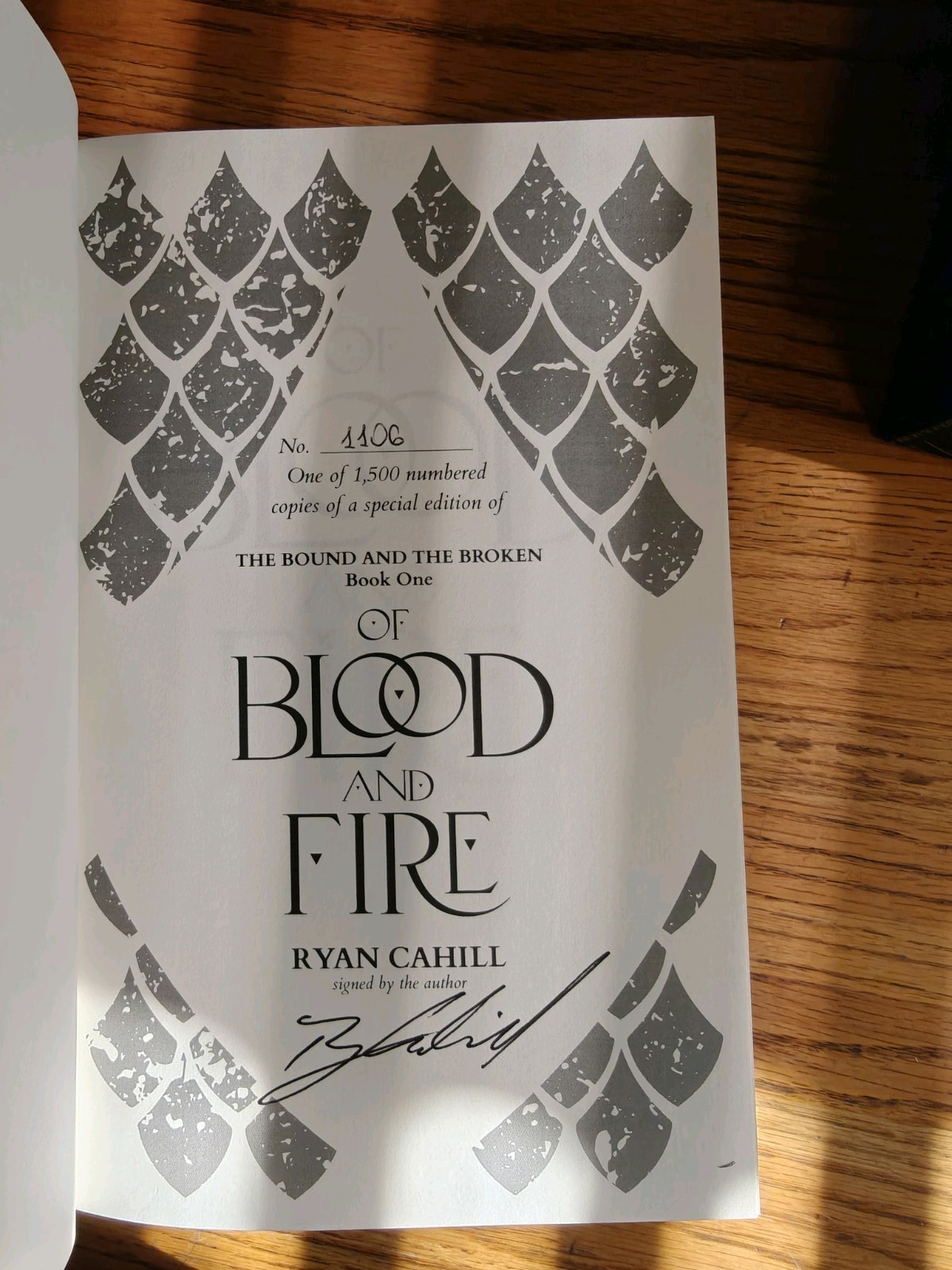 Broken Binding – Bound And The Broken – With Rights Signed Numberd – Ryan Cahill