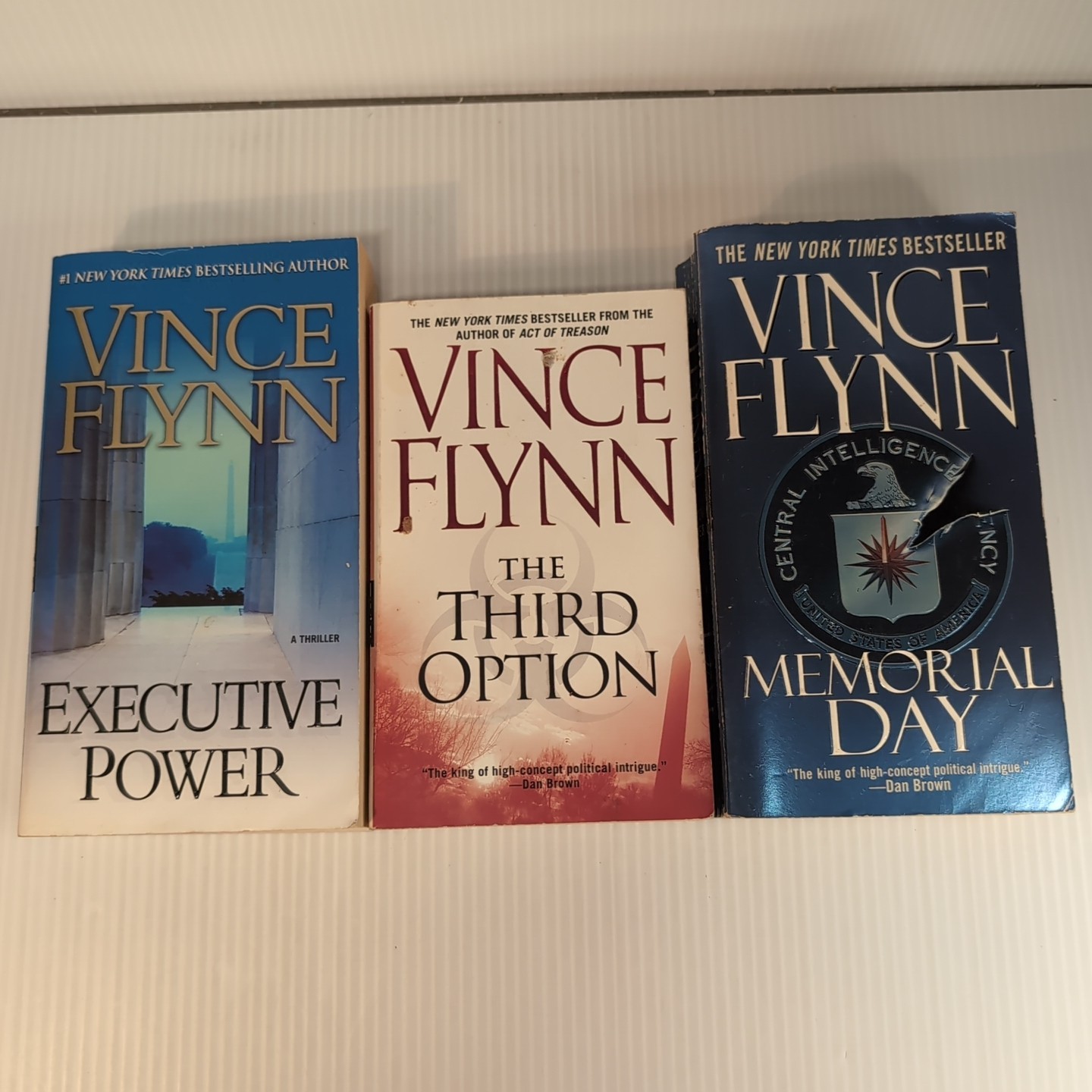 Lot of 3 Vince Flynn Mystery Thriller Paperback Book Third Option
