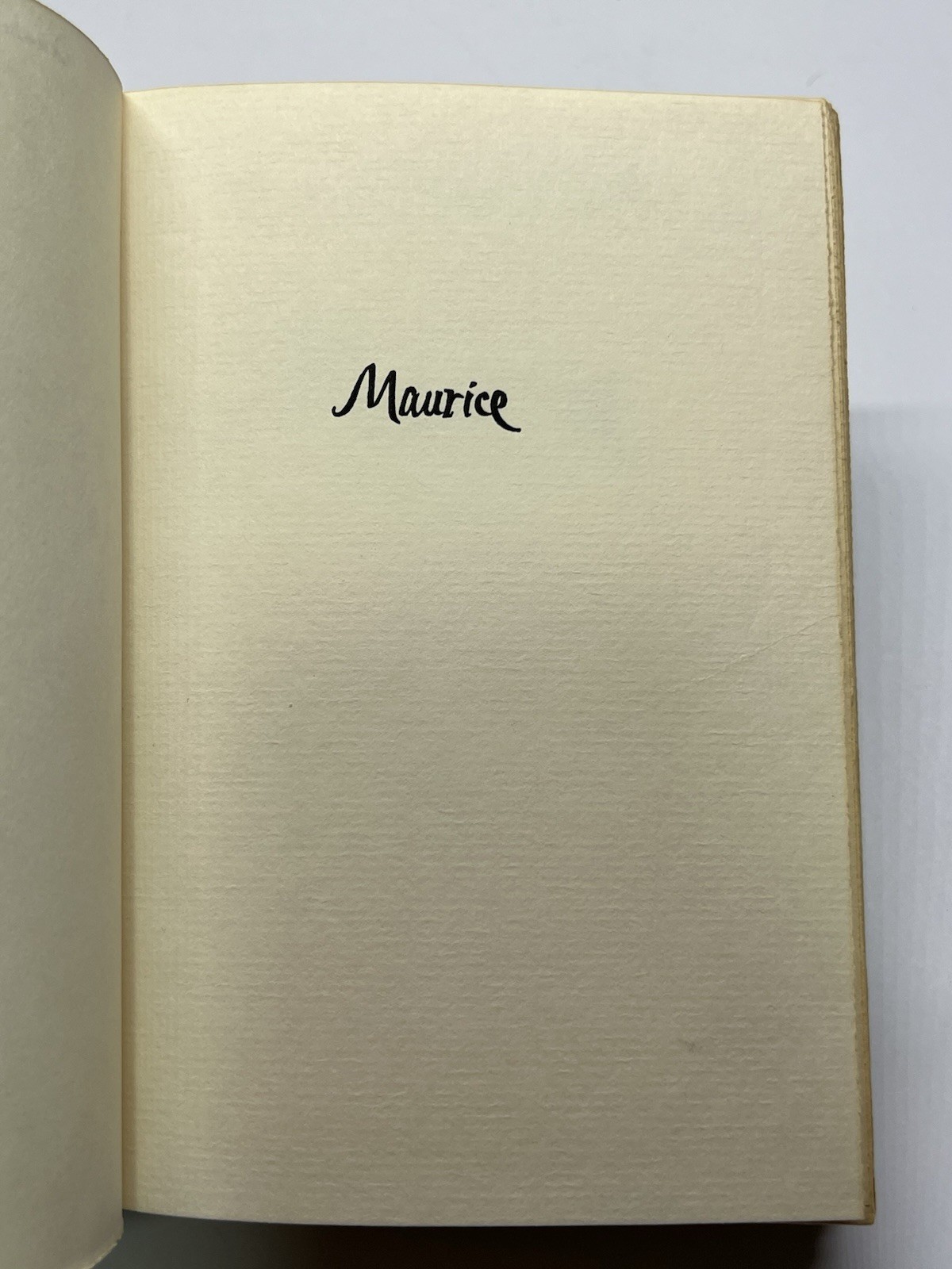 Maurice: A Novel (1st THUS) by E. M. Forster