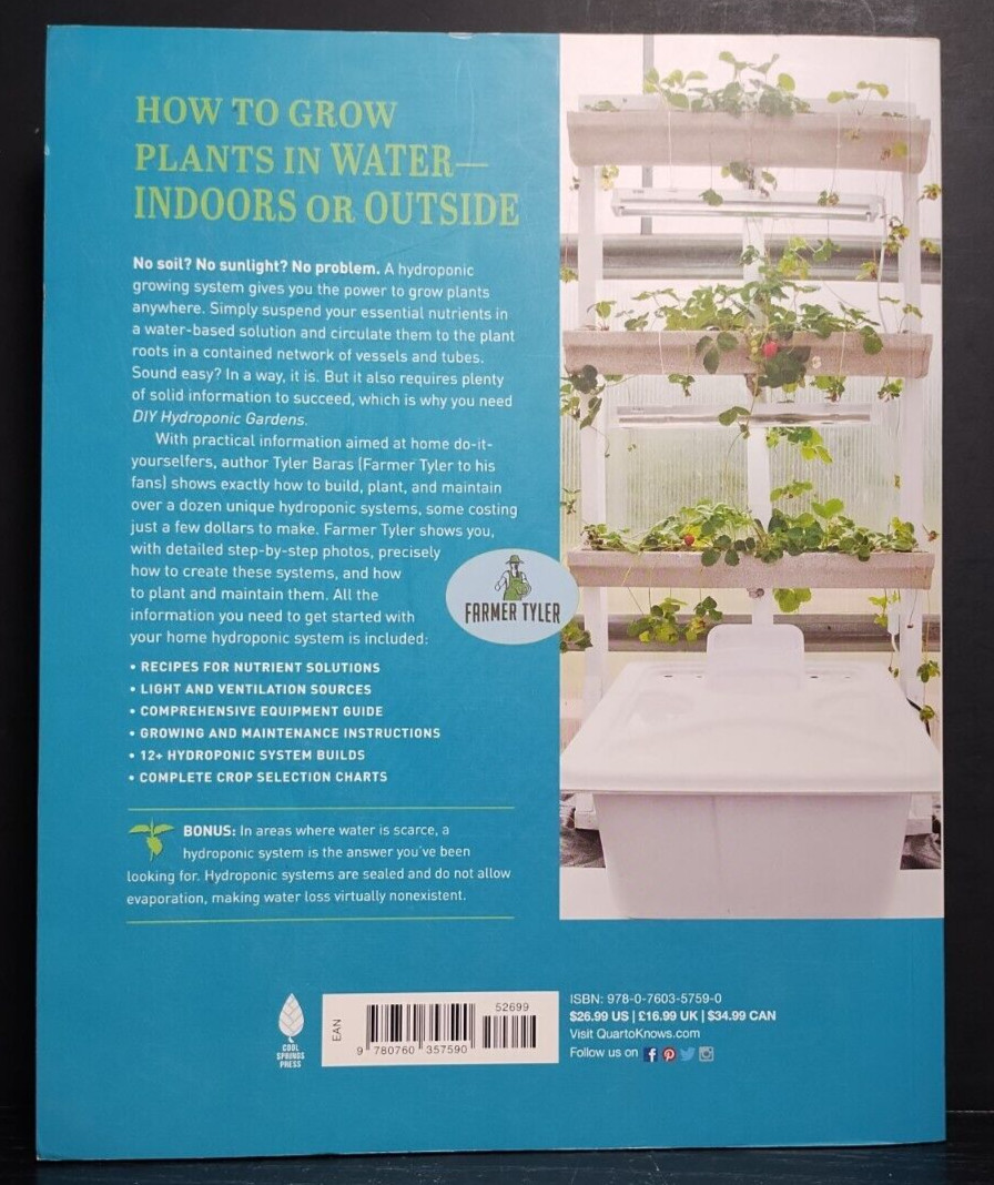 DIY Hydroponics Gardens — Tyler Baras (Cool Springs Press, Paperback)