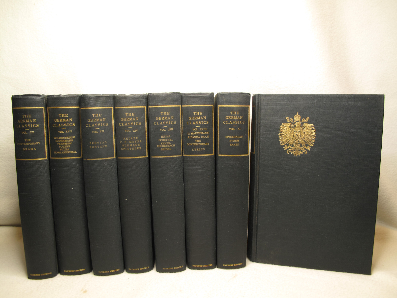 ATG~The German Classics~Patrons Edition~8 Books~1914 & Letters From NYC to Iowa