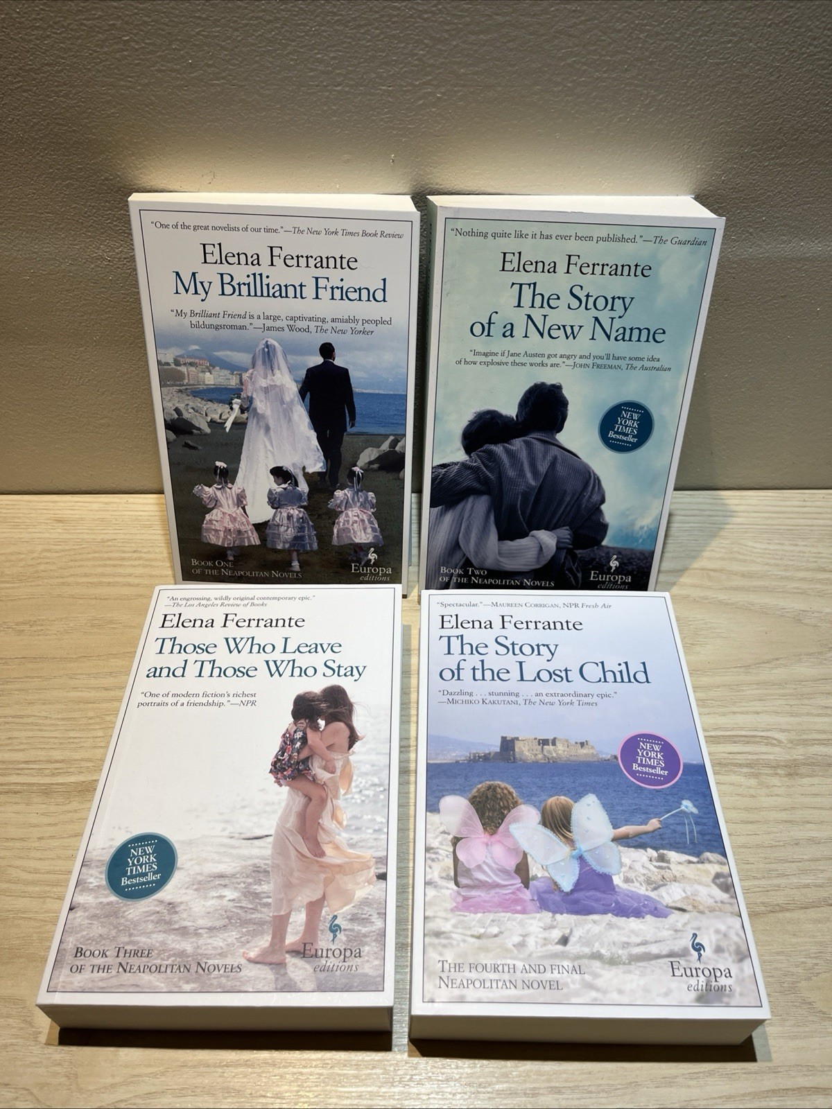 The Neapolitan Novels box set by Elena Ferrante(Europa Editions,trade paperback)