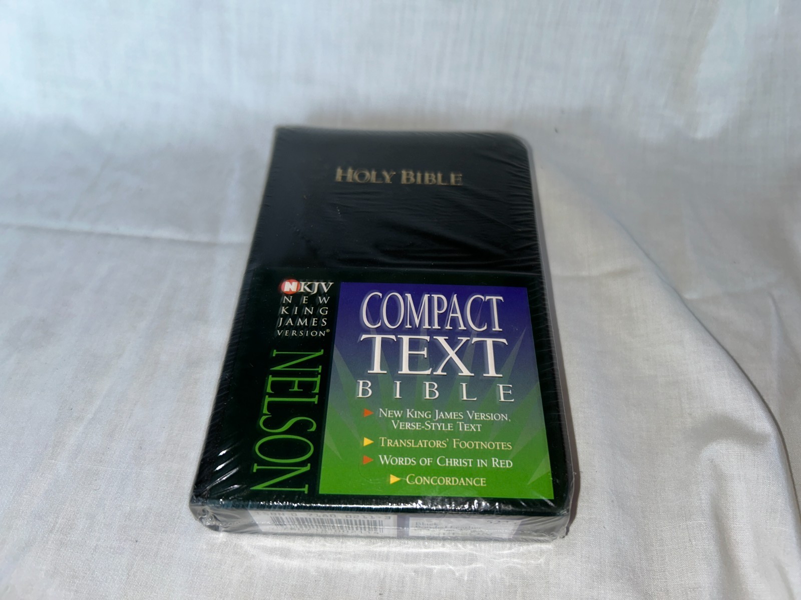 Holy Bible New King James Version Pocket Size Nelson 5225 Black Compact SEALED