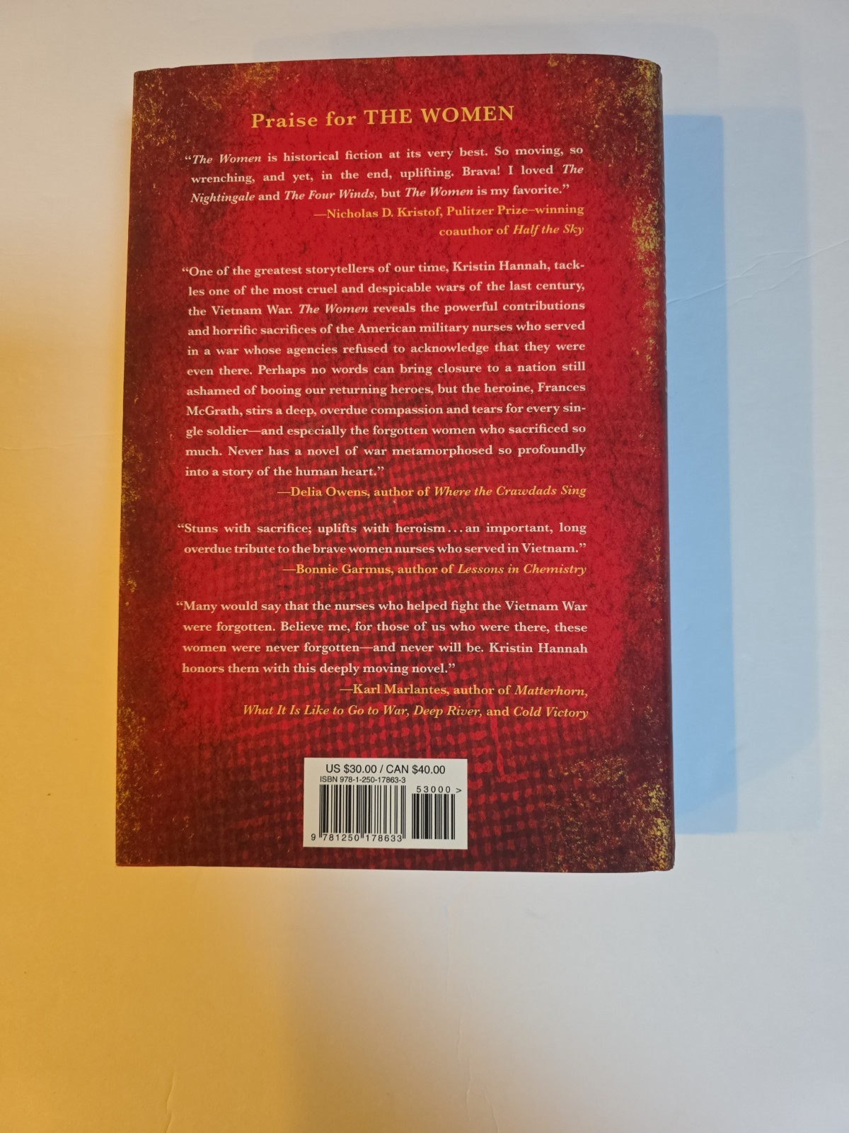 The Women : A Novel Hardcover Kristin Hannah First Edition NEW