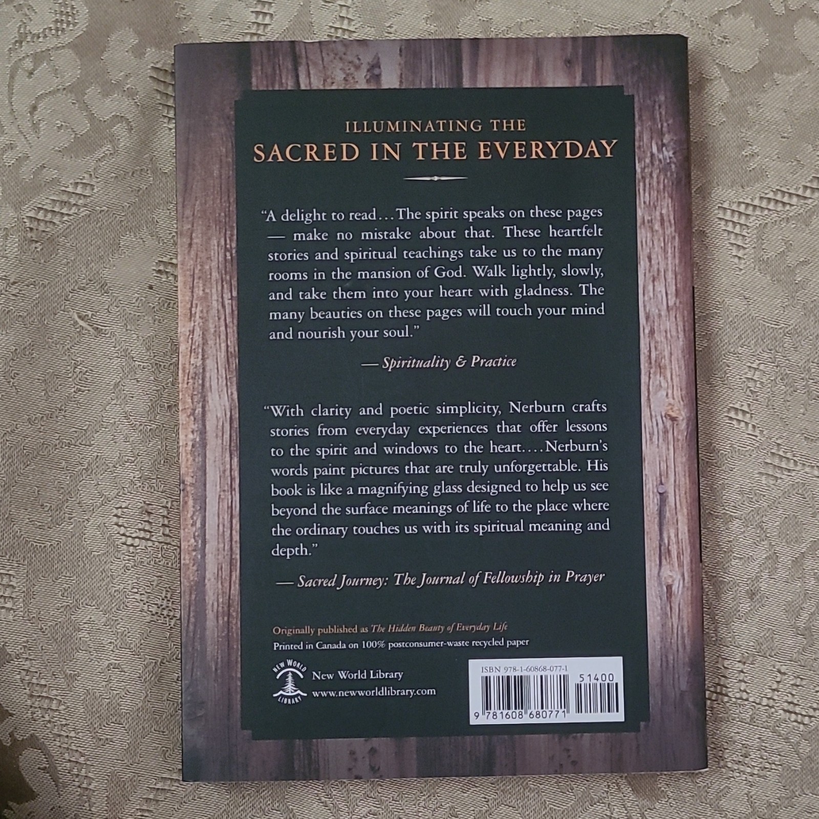 Ordinary Sacred by Kent Nerburn (Trade Paperback, New World Library, Spirituali…