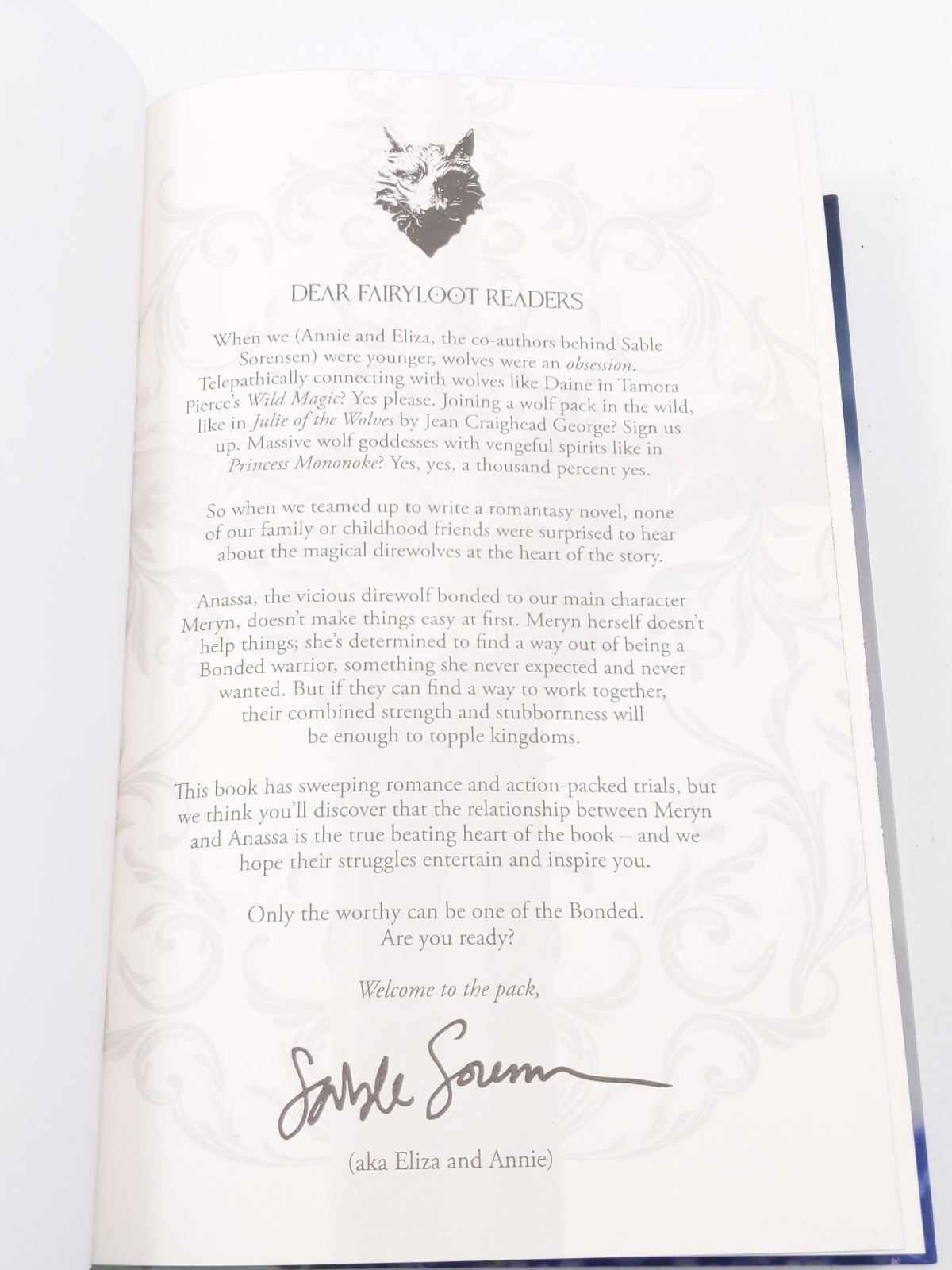 Dire Bound by Sable Sorensen FairyLoot Exclusive Edition – Hardcover Unsigned