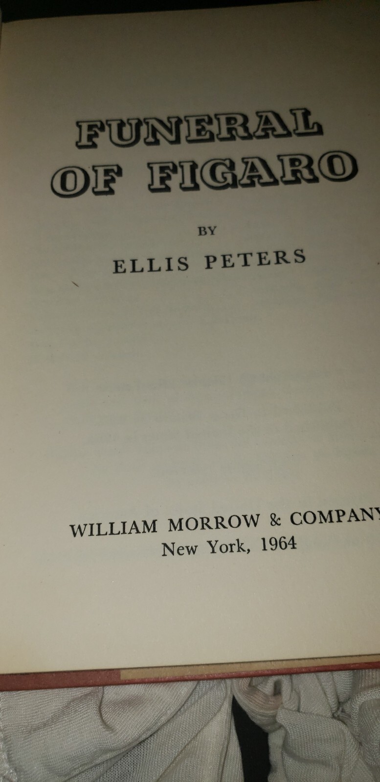 Funeral of Figaro by Ellis Peters the Crime Club (1964, HC/DJ)