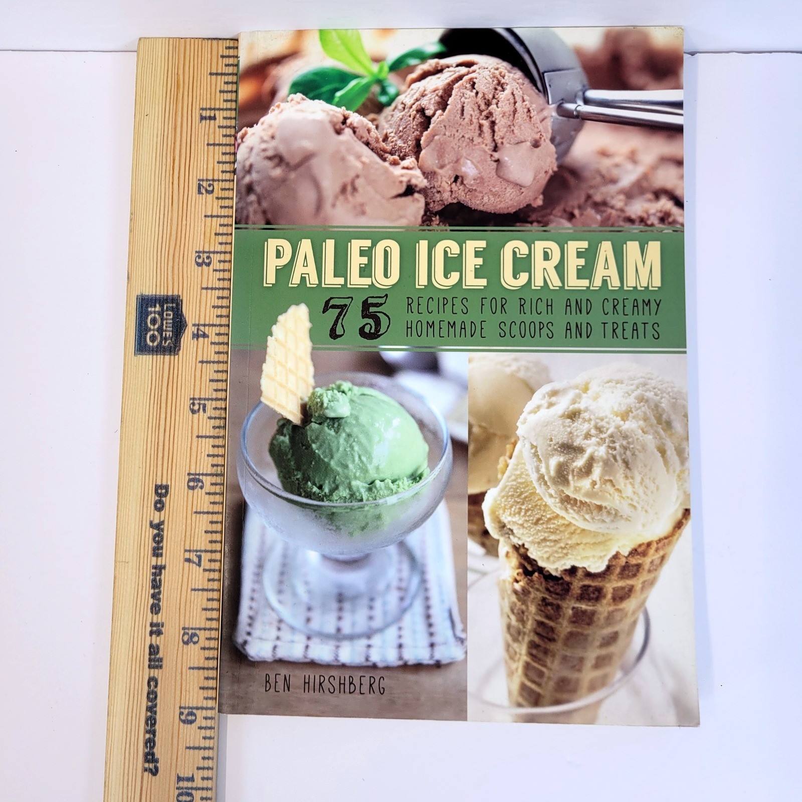 Paleo Ice Cream 75 Recipes Cookbook Ben Hirshberg Paperback Book Ulysses Press