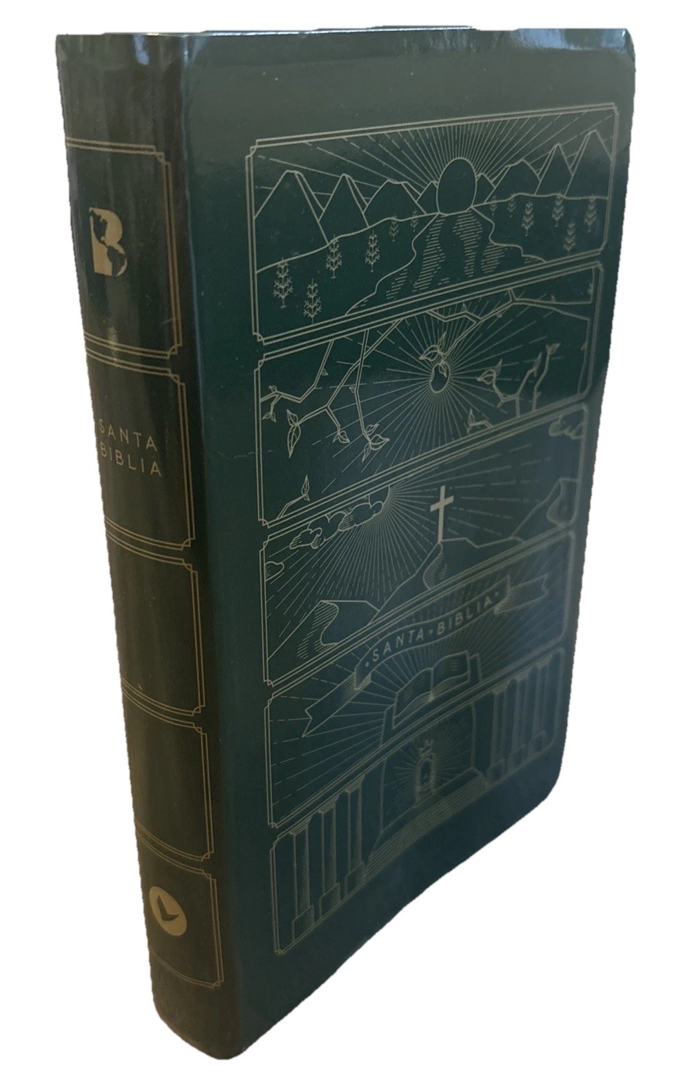 Santa Biblia Letra Grande Green Flexcovers Great Shape/Unused