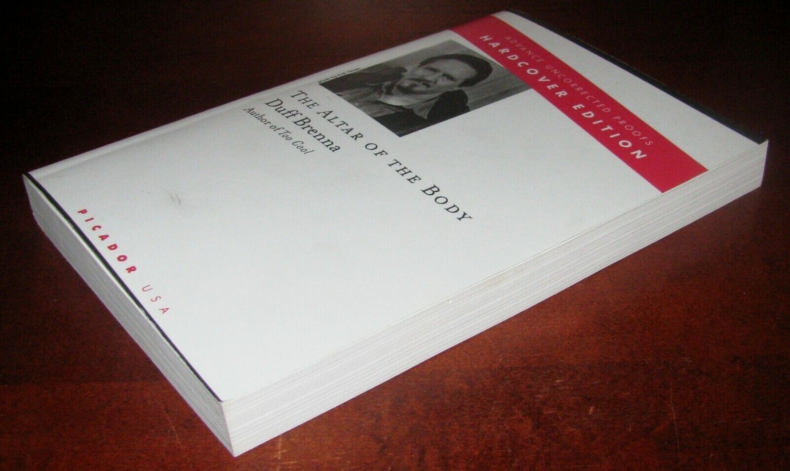 Altar of the Body Duff Brenna ARC Advance Uncorrected Proof Picador Fiction