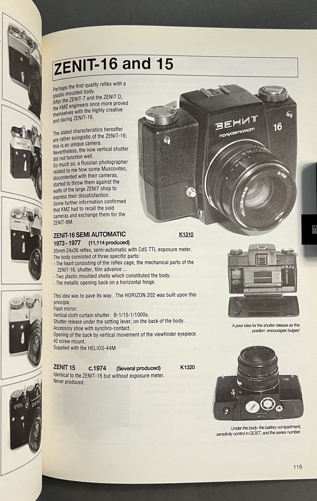 Authentic Guide to 200 RUSSIAN and SOVIET CAMERAS USSR Jean Loup Princelle 1995