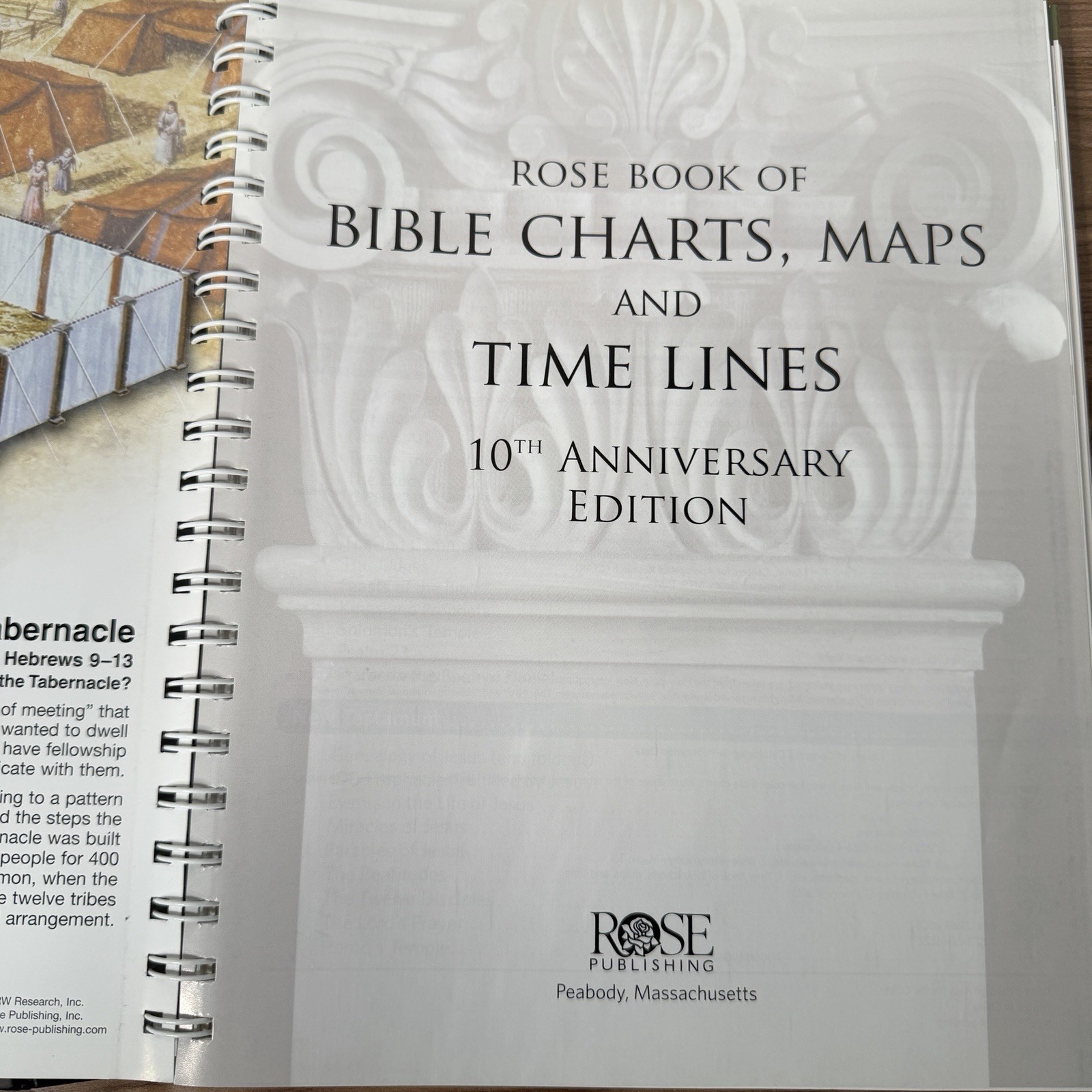 Rose Book of Bible Charts, Maps and Time Lines Full-Color Spiral Bound Foldout