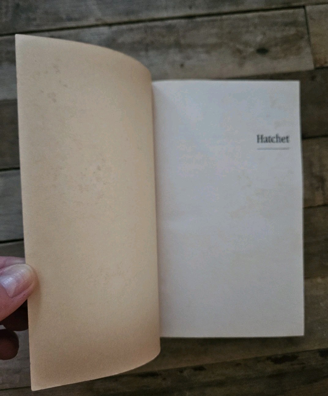 1988. 1st Printing : Hatchet By Gary Paulsen | Trumpet Club Special Edition PB