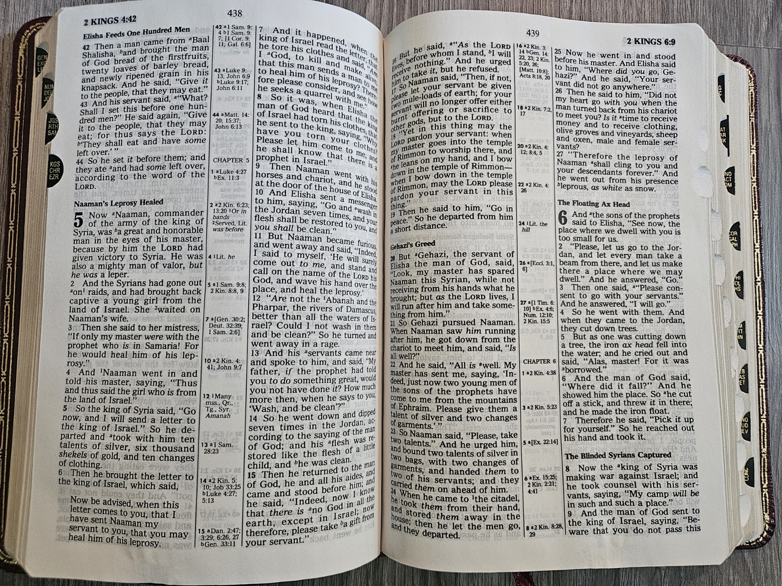 1983 Nelson NKJV Red Letter Bonded Leather Imperial Reference Bible Gilded 745BG