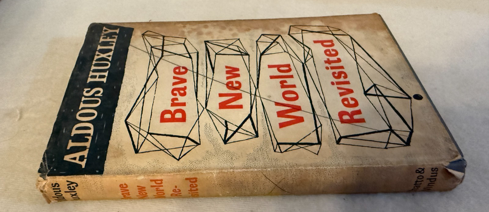 BRAVE NEW WORLD REVISITED Aldous Huxley HC DJ 1965 dystopian essays