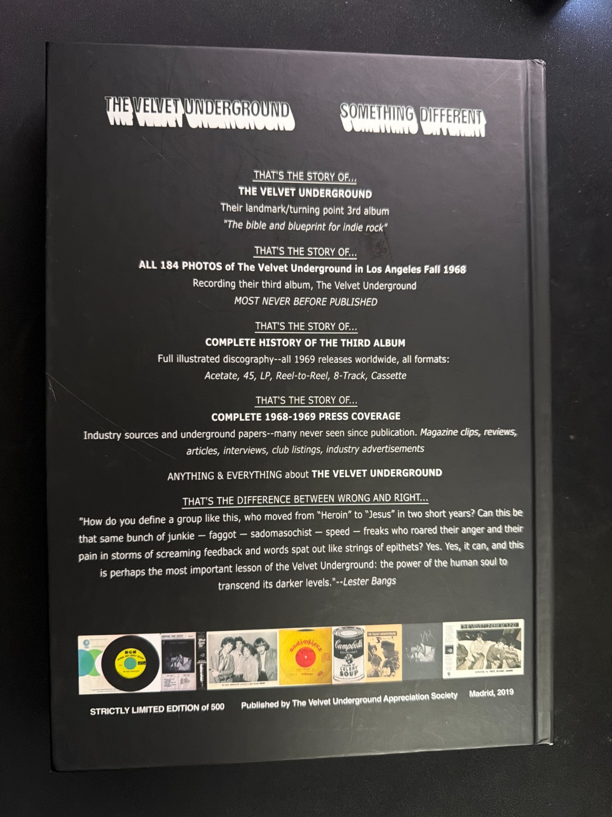 I met myself in a dream . . . Velvet Underground hardcover LTD ED MINT Brand New