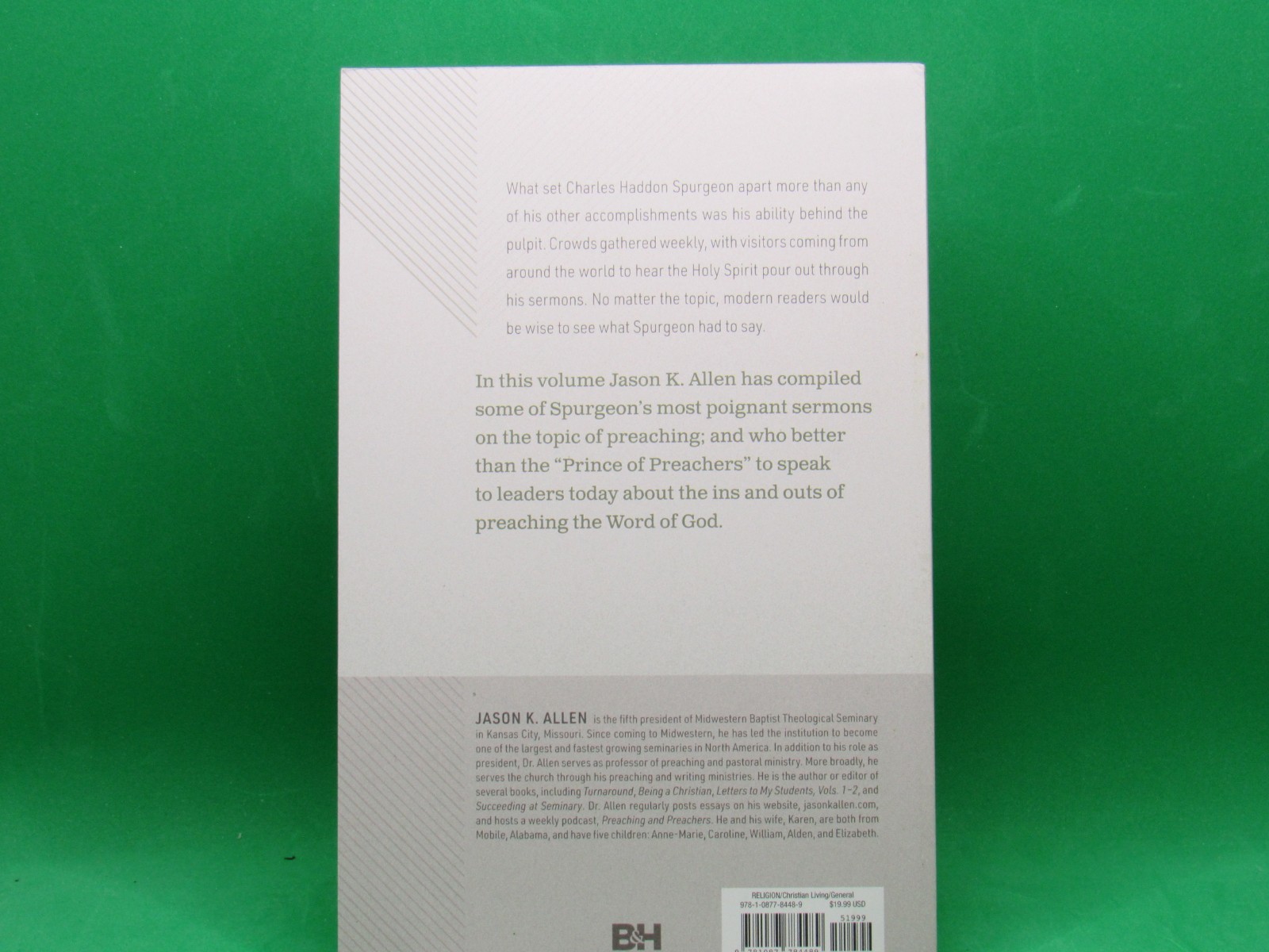 Preaching: A Sermon Collection – C. H. Spurgeon – Brand New – FREE Ship.