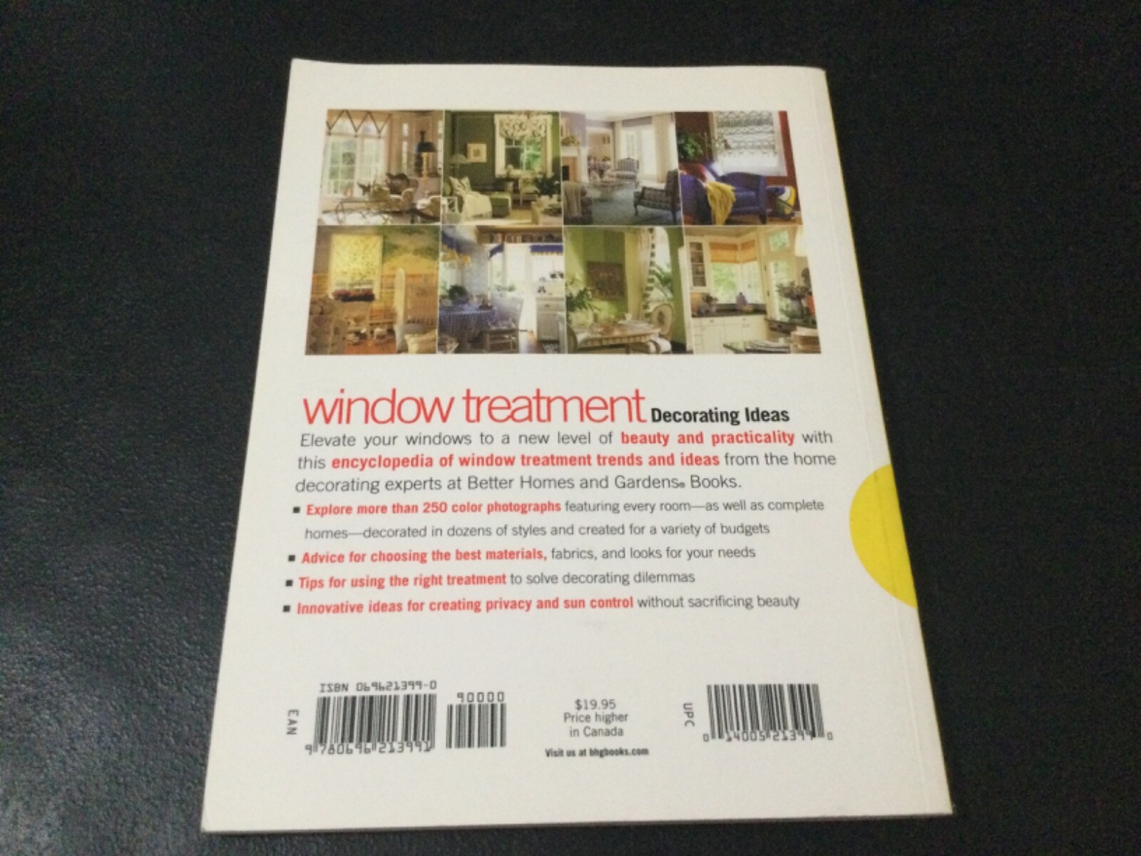 Window Treatment, 2001 Softcover (Better Homes & Gardens) Decorating ideas