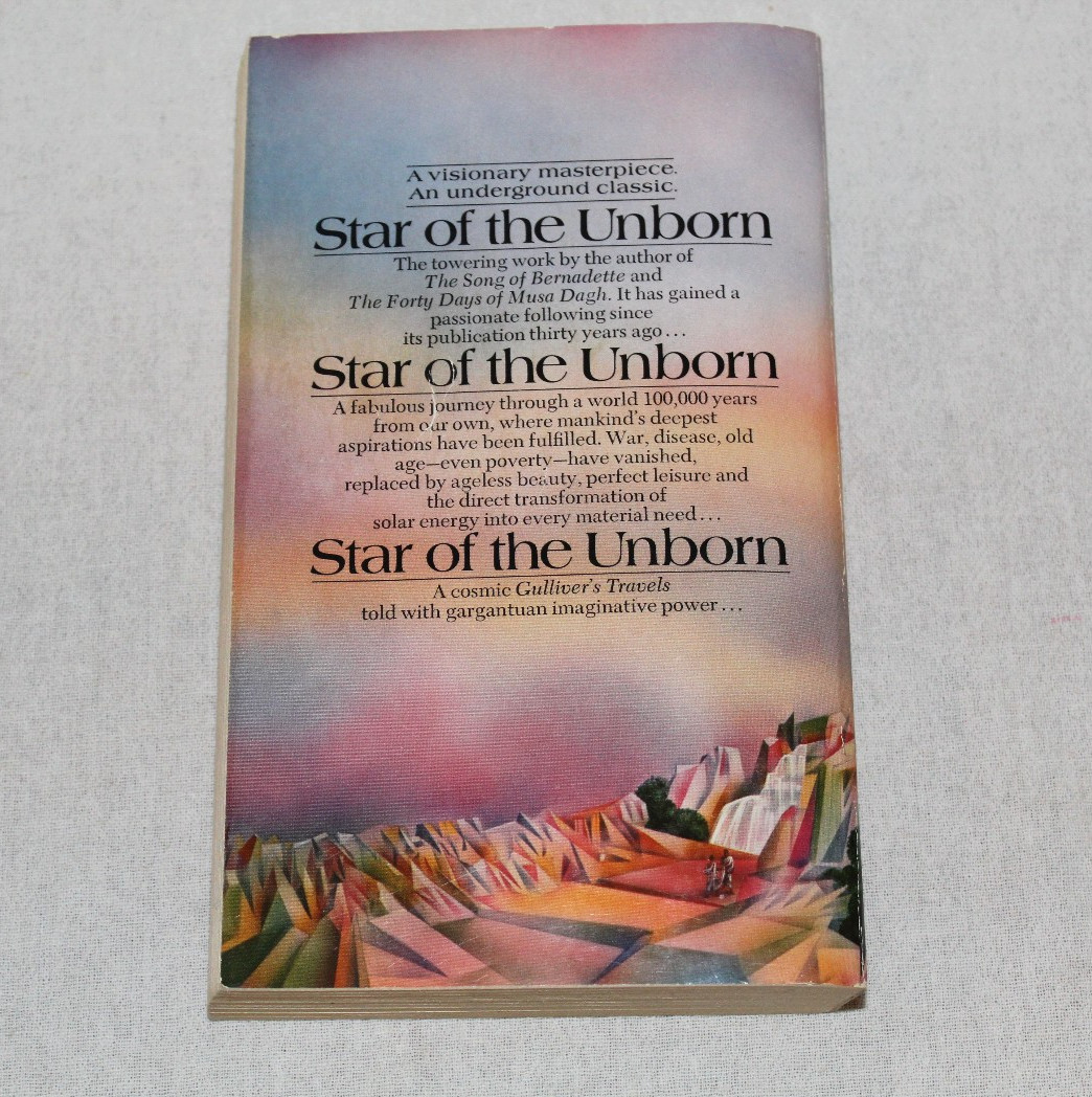 Franz Werfel / Star of the Unborn – Bantam Y7915 – Bantam Edition May 1976 -RARE