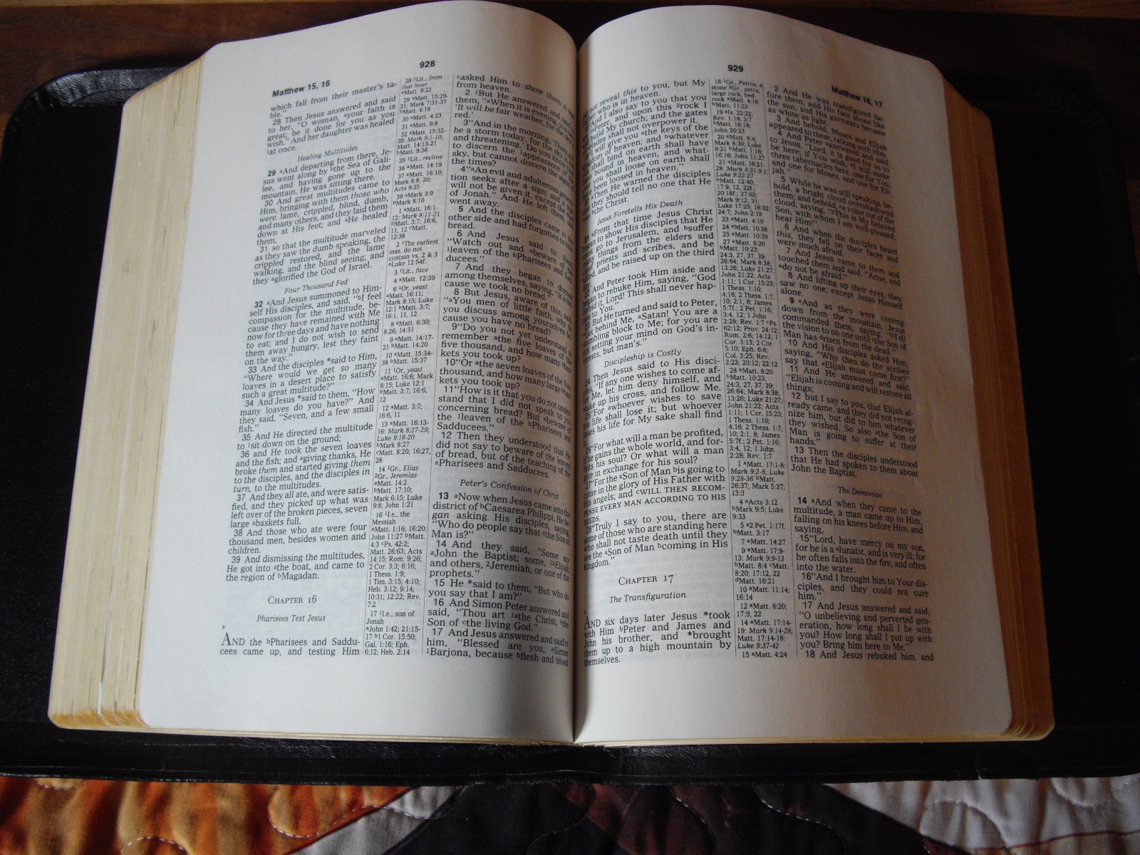 Rare 1975 Black Genuine Leather Loose Leaf New American Standard Bible NAS NASB