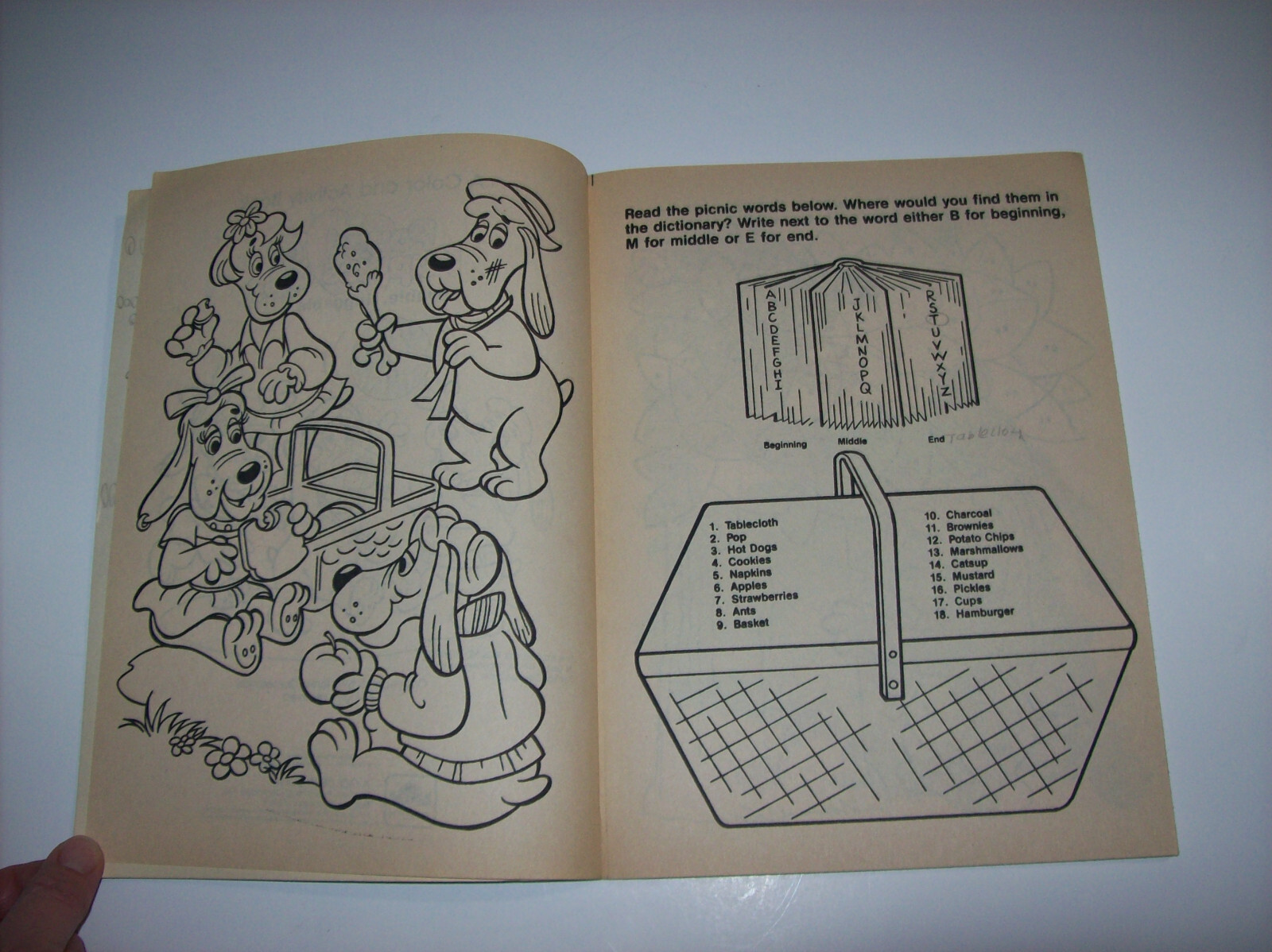 Lot of Vintage 1980s Coloring Books: HUGGA BUNCH, Pound Puppies, Flower Kids