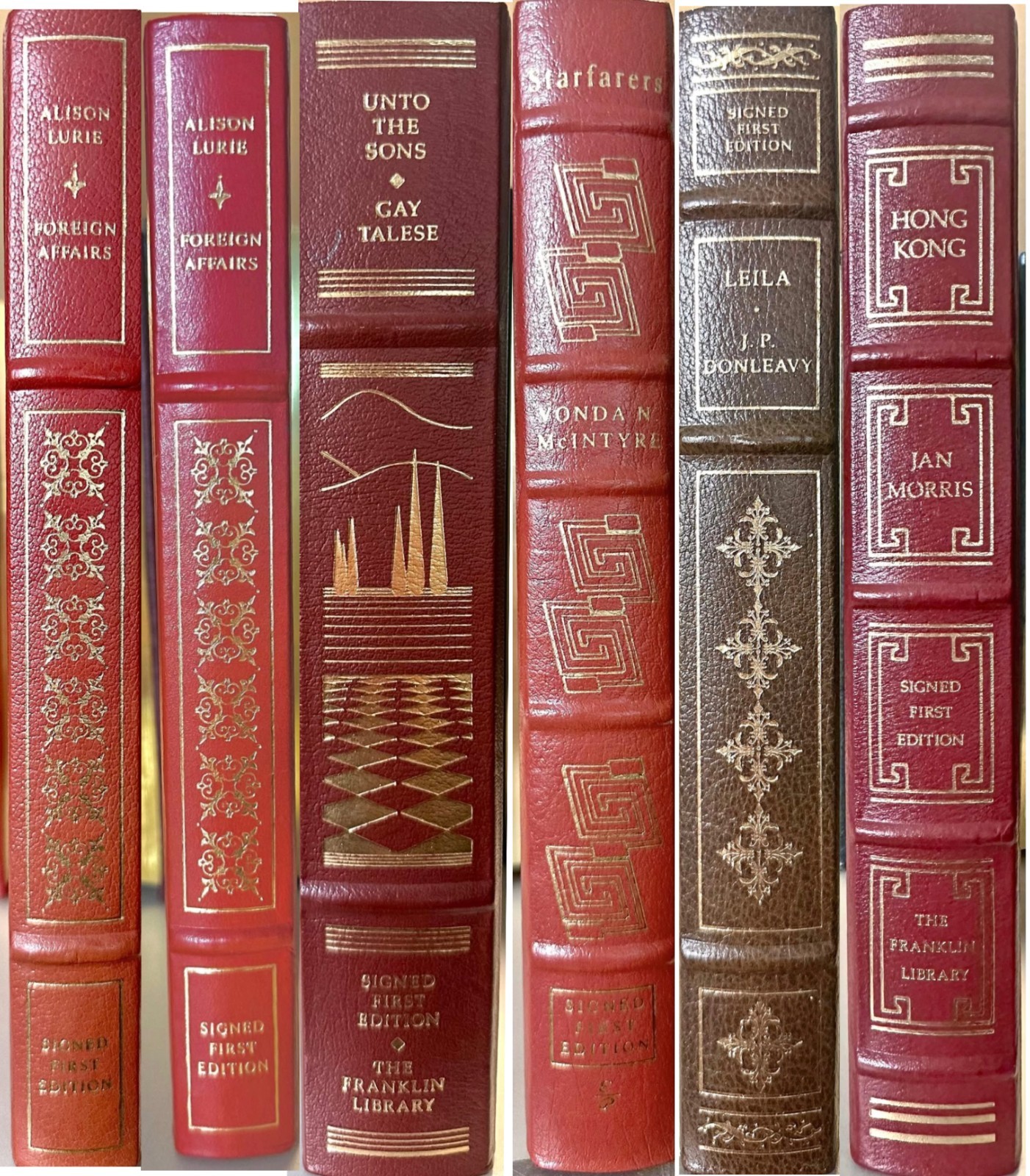 Franklin Library Signed First Edition Lot (15+ Books) Leather Bound