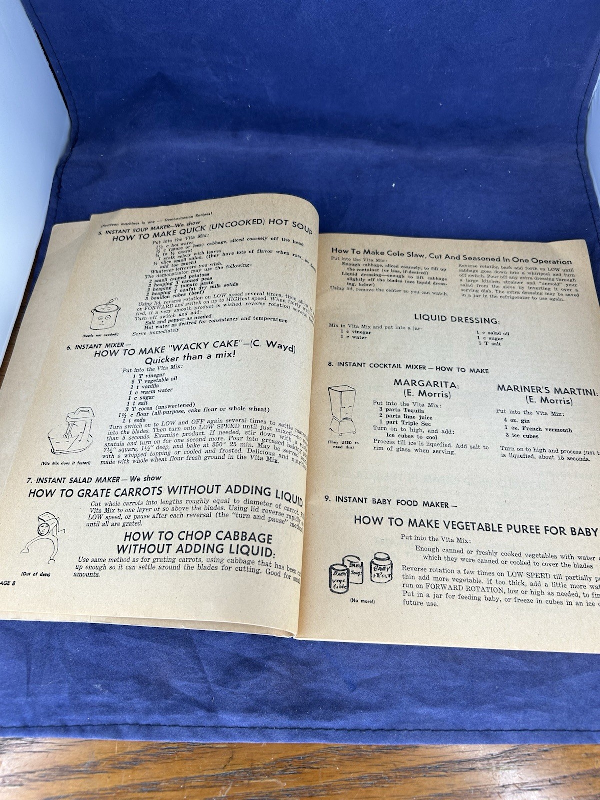 Vita Mix Corp Blade Reversal Recipes 1975 Cookbook Original