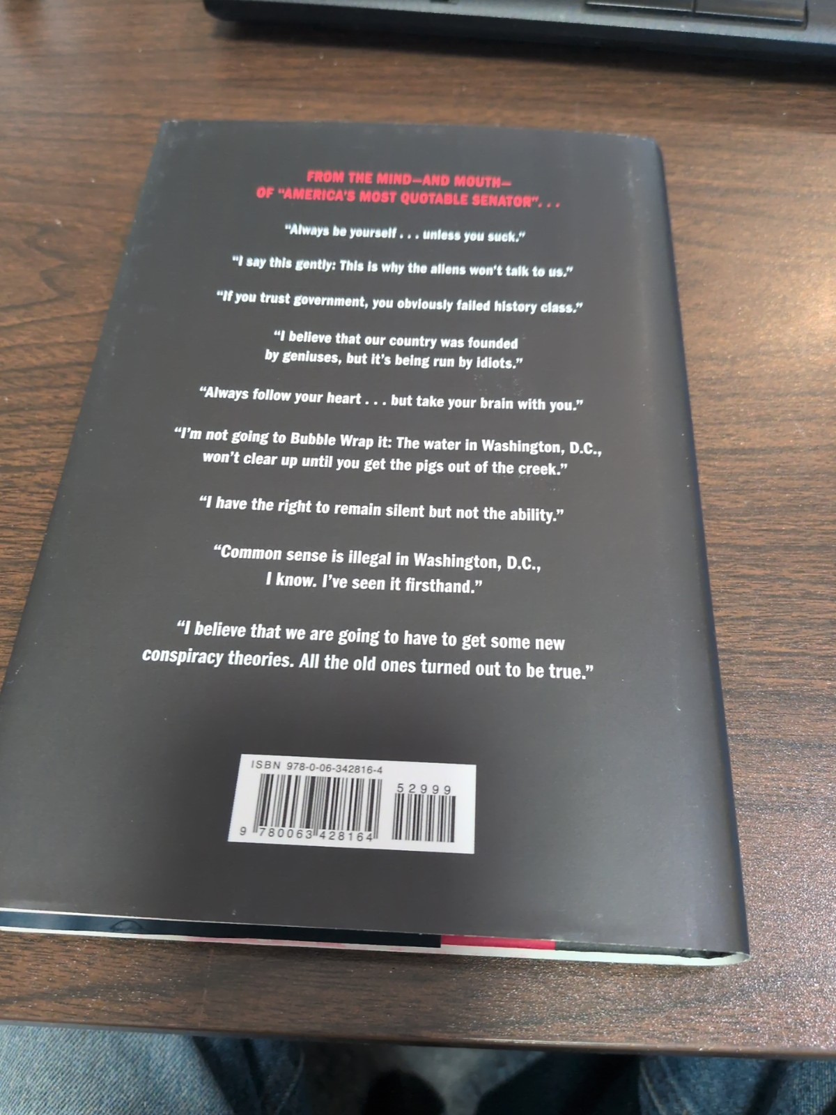 How to Test Negative for Stupid : And Why Washington Never Will by John Kennedy