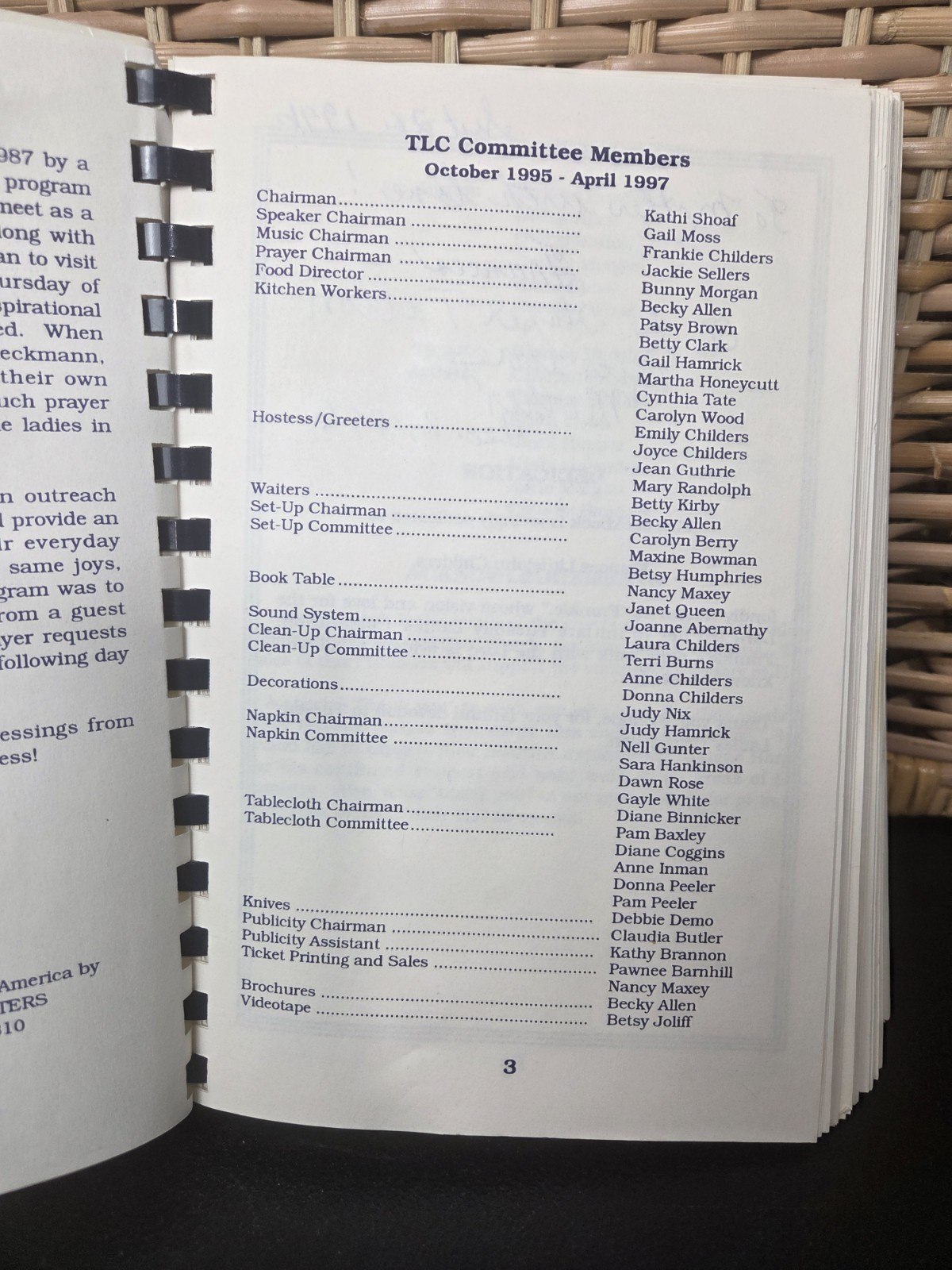 First Baptist Church Gaffney, South Carolina Cookbook 1996 350 Pages