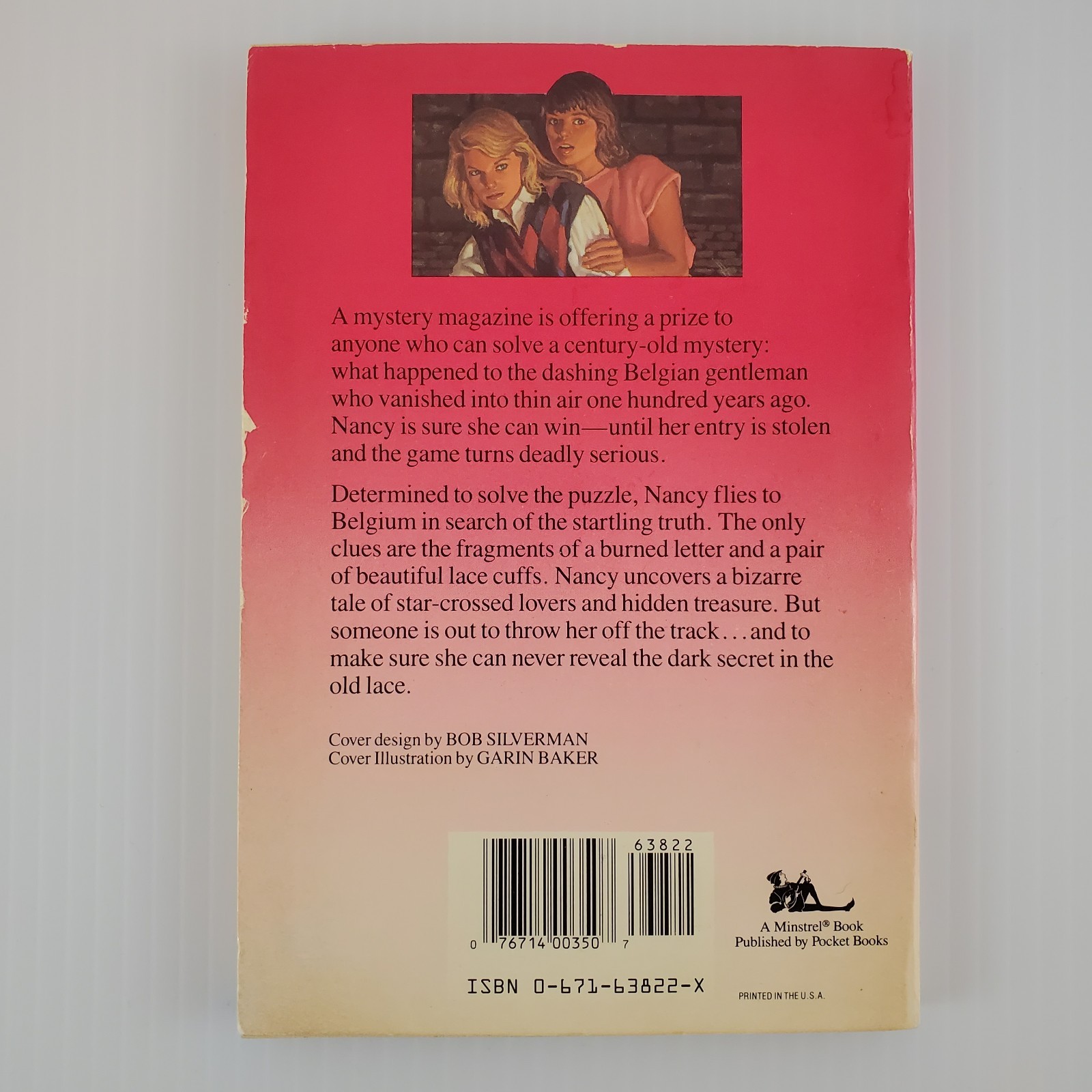 Nancy Drew The Secret In The Old Lace #59 Minstrel VTG Cover Carolyn Keene 1988