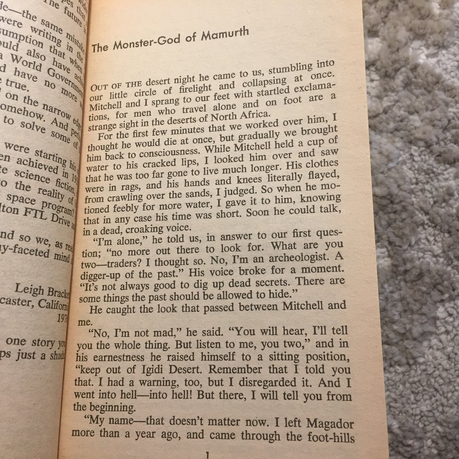 Best of Edmond Hamilton Leigh Brackett 1977 Science Fiction Del Rey Book PB SF
