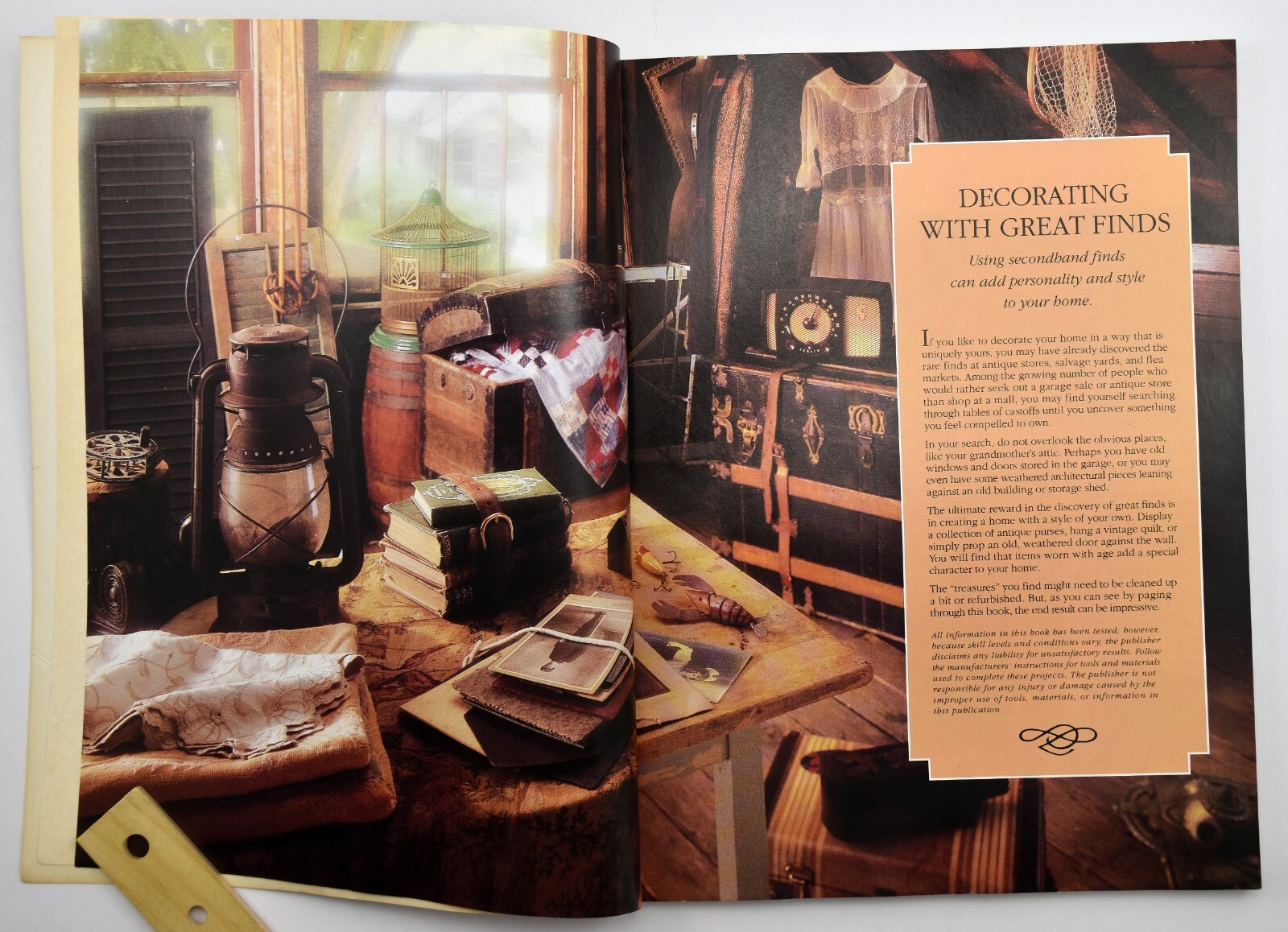 Decorating with Great Finds by Home Decorating Institute Paperback PB 1995