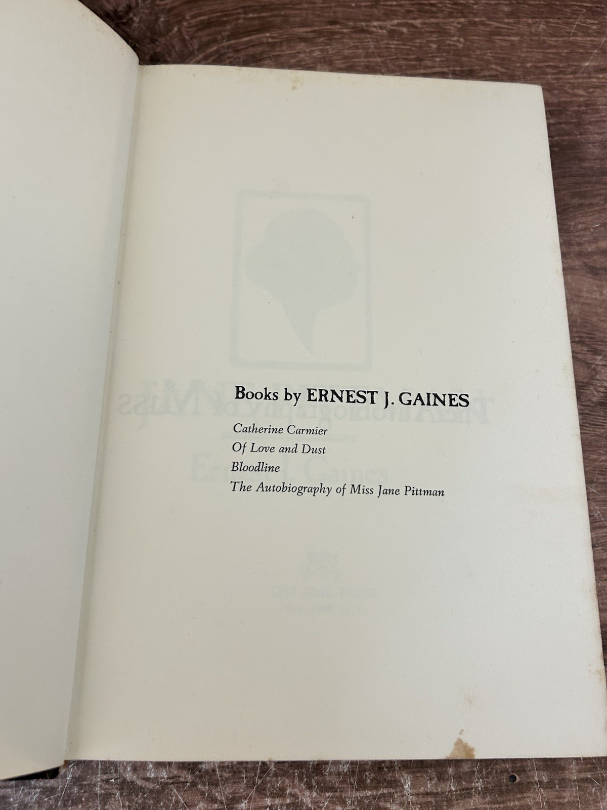 The Autobiography of Miss Jane Pittman by Ernest J. Gaines (1st Edition 1971)