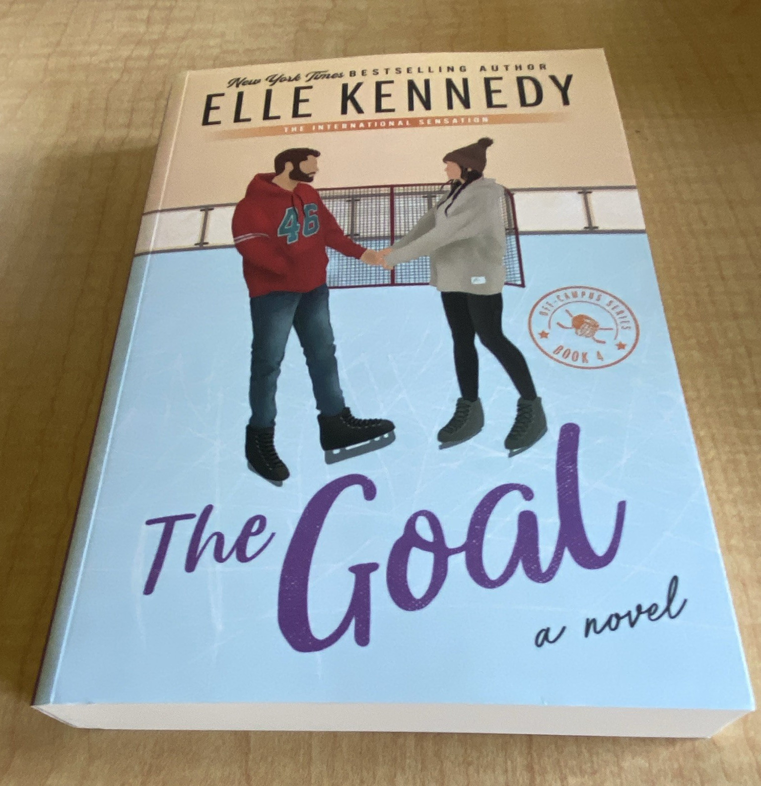 The Goal (Off-Campus) by Elle Kennedy, Bloom Books, YA Romance Novel, PB