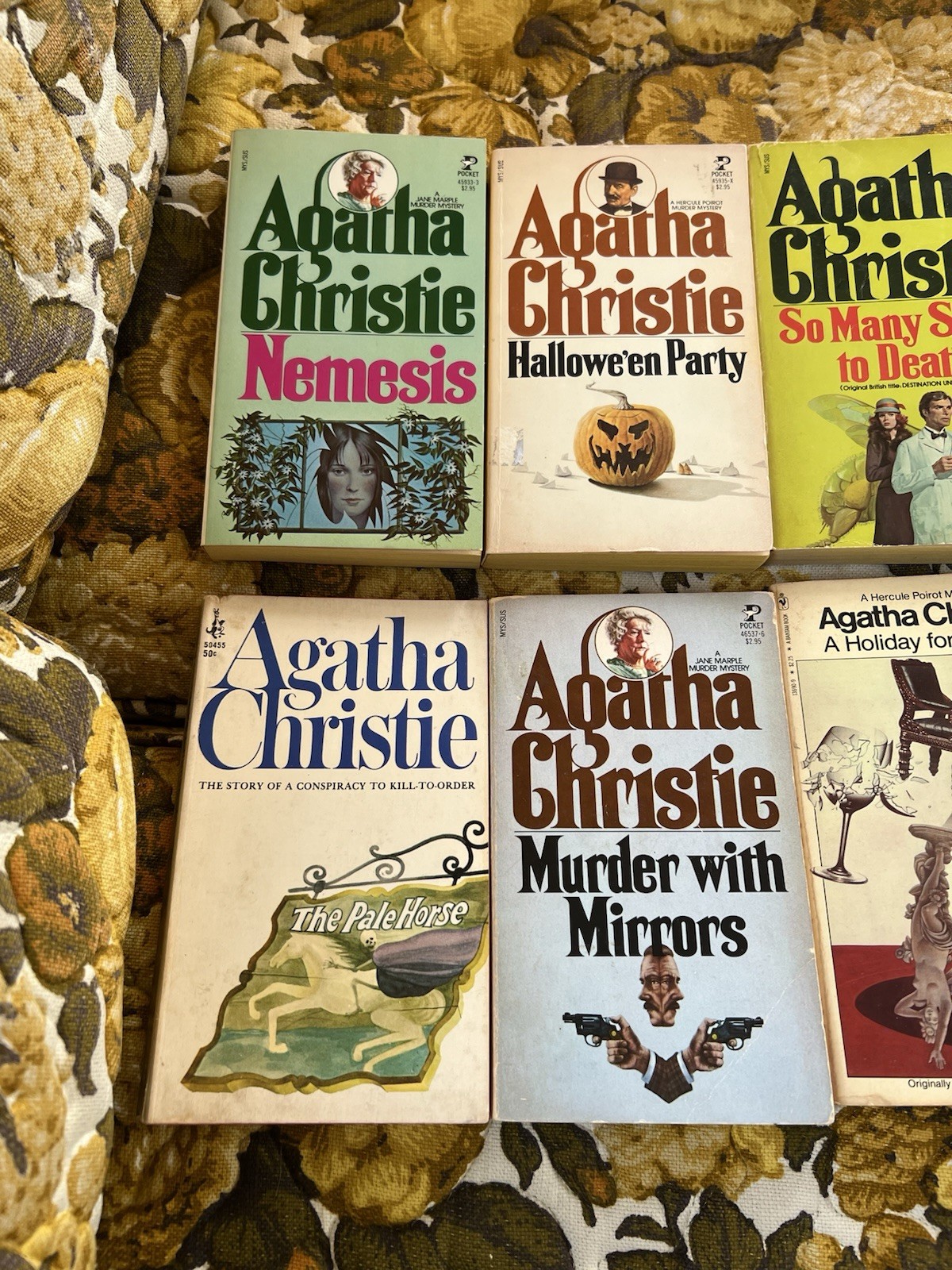Lot of 8 Vintage Agatha Christie Paperbacks Mixed Titles 1950s-1980s