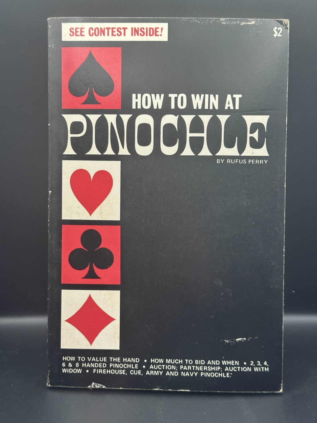 How To Win At Pinochle By Rufus Perry 1972 Trade Paperback 124 Pages