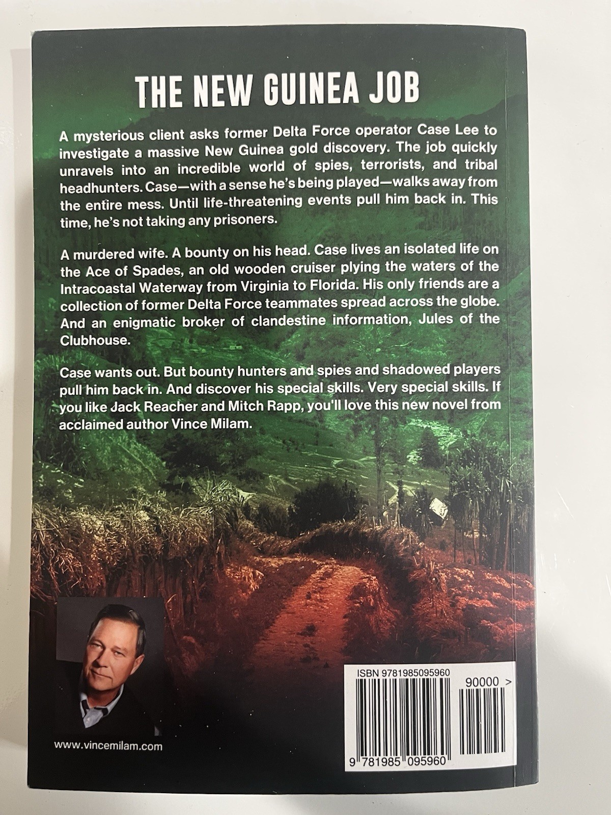 The New Guinea Job by Vince Milam Trade Paperback Fiction Case Lee Series