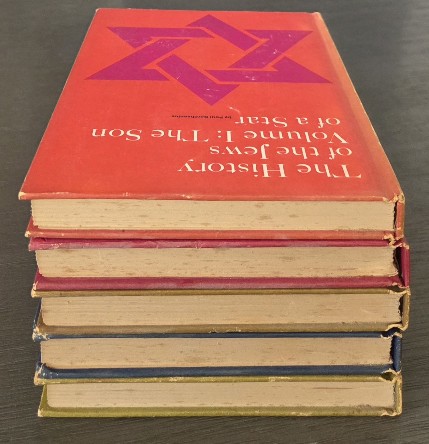 Vintage 1965 „History Of The Jews“ Poul Borchsenius Vols 1-5 1st Edition/Print