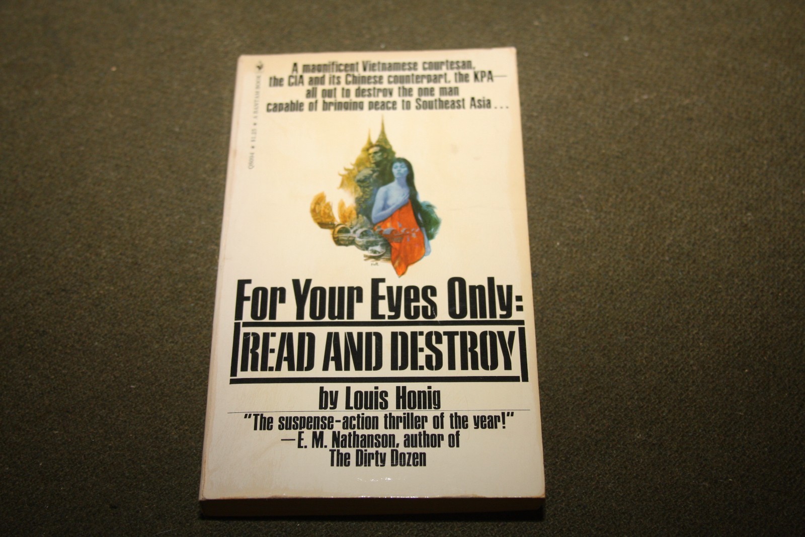 For Your Eyes Only: Read and Destroy by Louis Honig 1973 PB Bantam