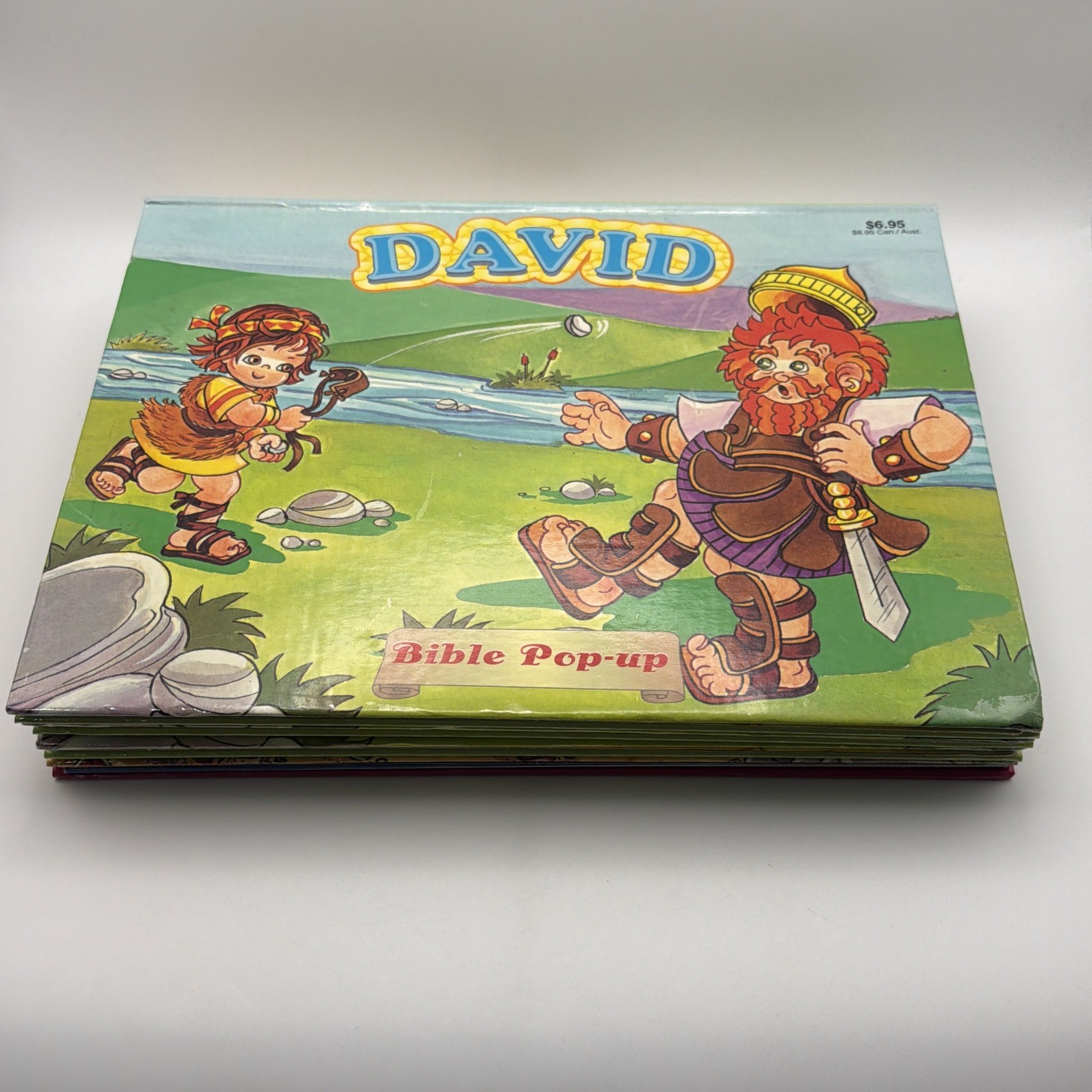 VTG Bible Story Pop Up Books Lot Of 9 Jonah David Jesus Noah Playmore Waldman