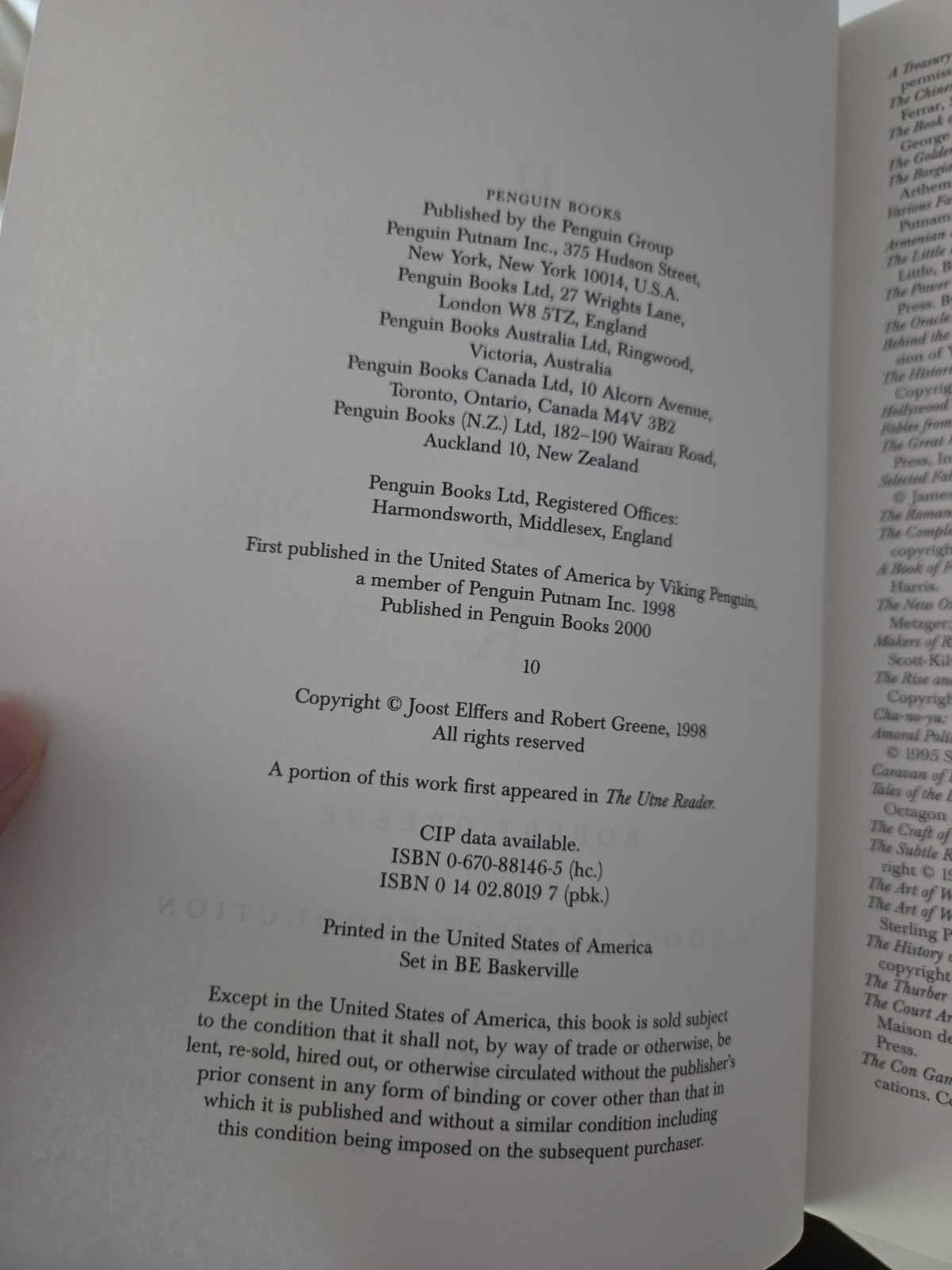 48 Laws of Power by Robert Greene (2000, Uk-B Format Paperback)