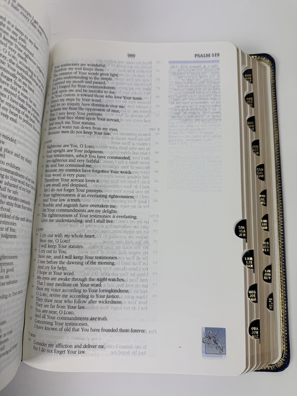 The Woman’s Study Bible NKJV Thomas Nelson 926B Blue Genuine Leather 1995